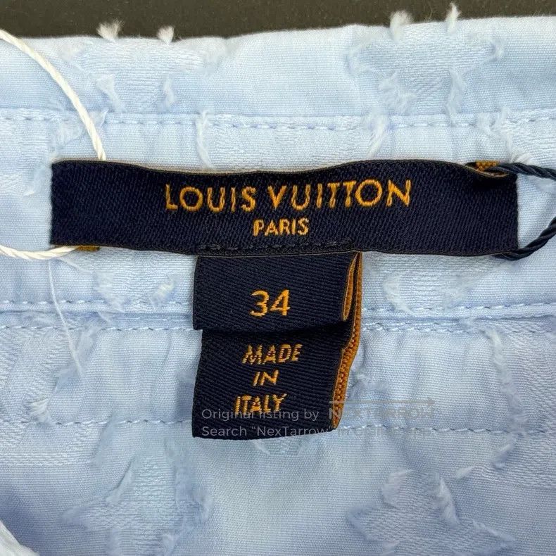 Louis Vuitton Louis Vuitton Blue dark full print shirt Size XXS / US 00 / IT 34 - 5 Thumbnail