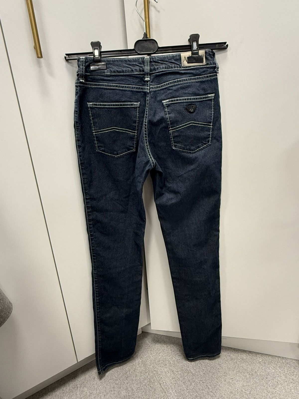 Armani Armani Jeans Dark Wash Slim Jeans Size 25" / US 0 / IT 36 - 3 Thumbnail