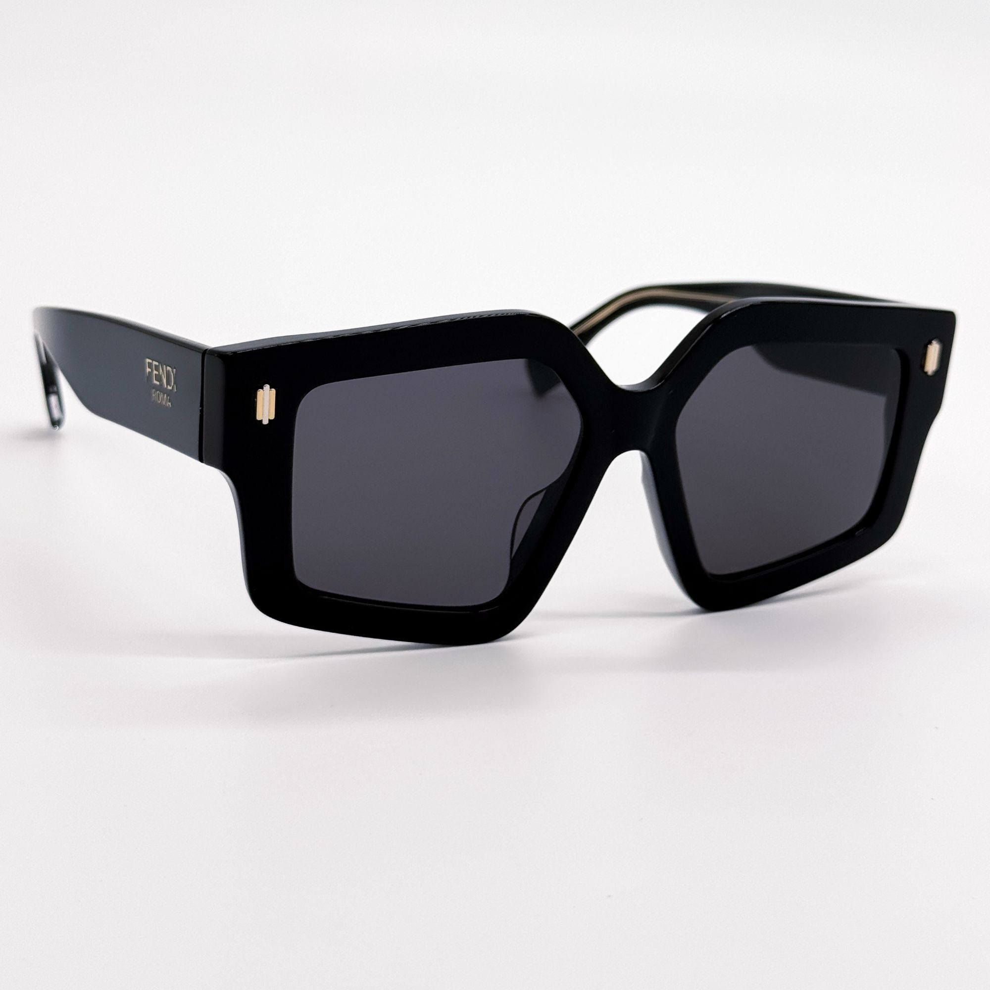 Fendi NEW FE40162F 01A GEOMETRIC WOMEN SUNGLASSES FENDI Size ONE SIZE - 4 Thumbnail