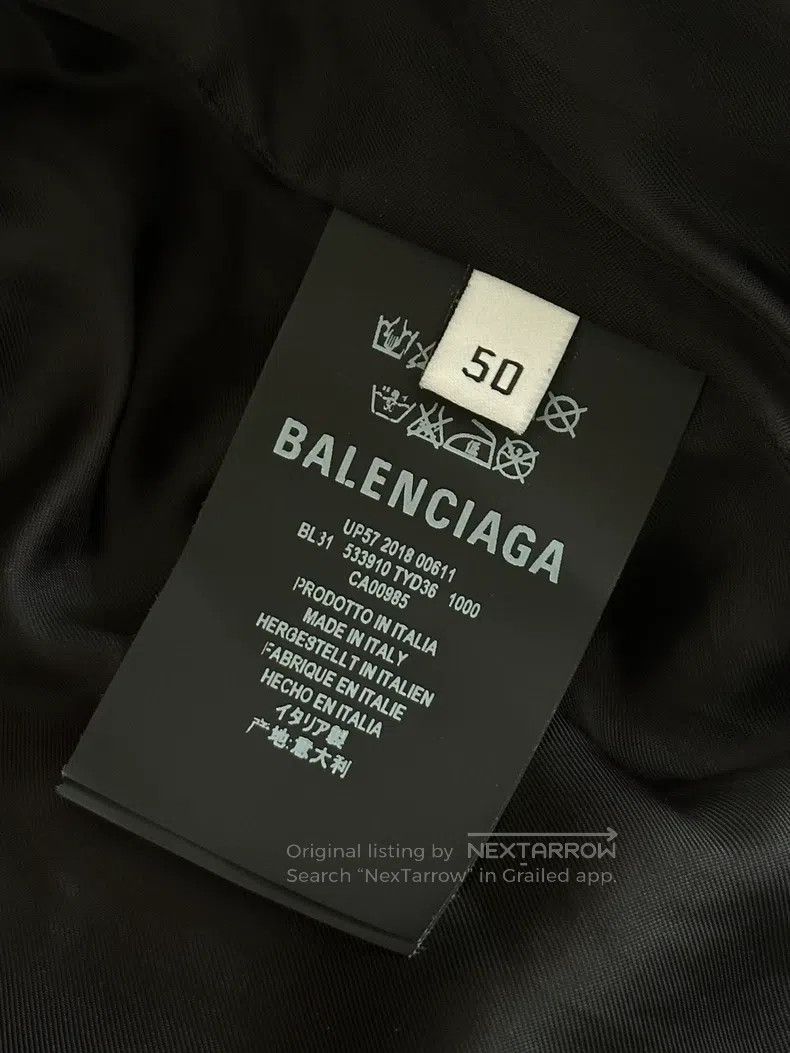 Other Balenciaga Black Back Logo Puffer Coat Jacket Size US M / EU 48-50 / 2 - 4 Thumbnail