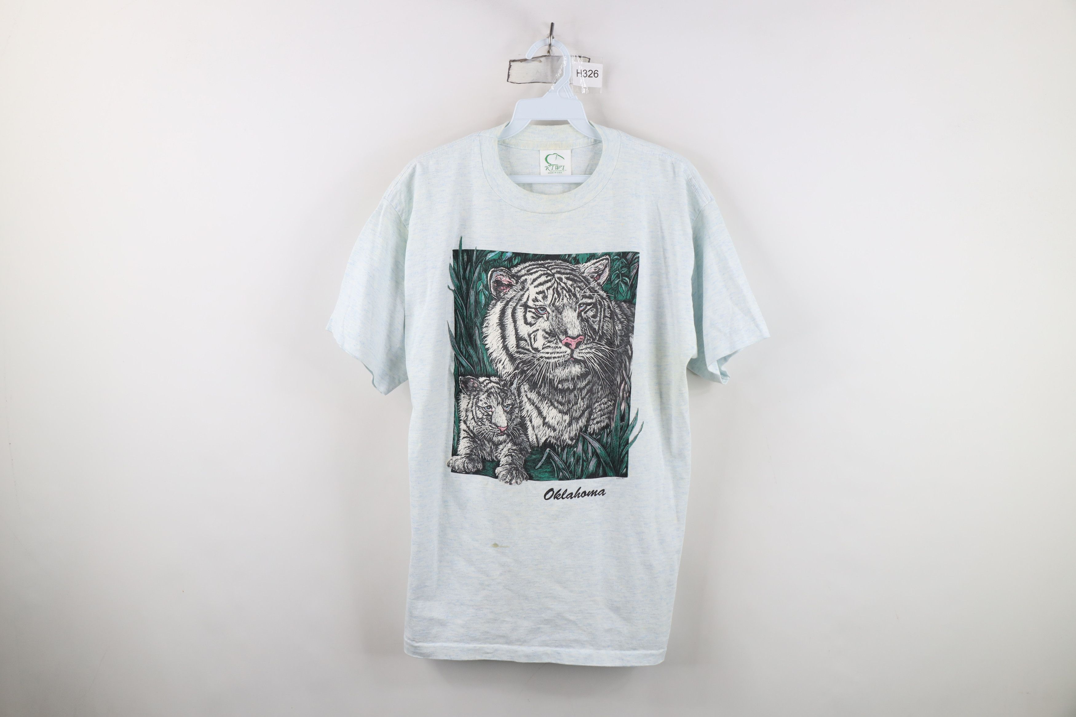 Vintage Vintage 90s Streetwear Big Cat Short Sleeve T-Shirt USA Size US L / EU 52-54 / 3 - 1 Thumbnail
