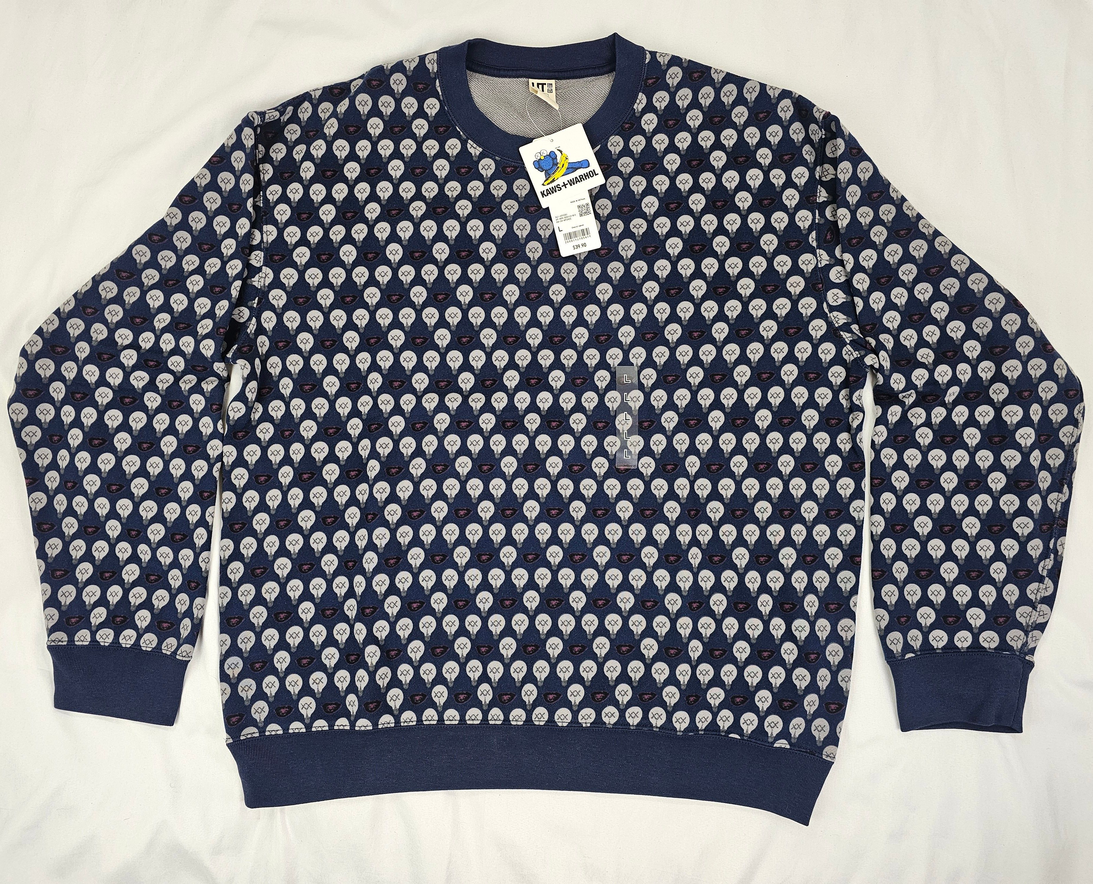 Andy Warhol × Kaws × Uniqlo Kaws Andy Warhol Uniqlo Sweatshirt Men's (USA Exclusive) Size US L / EU 52-54 / 3 - 1 Thumbnail