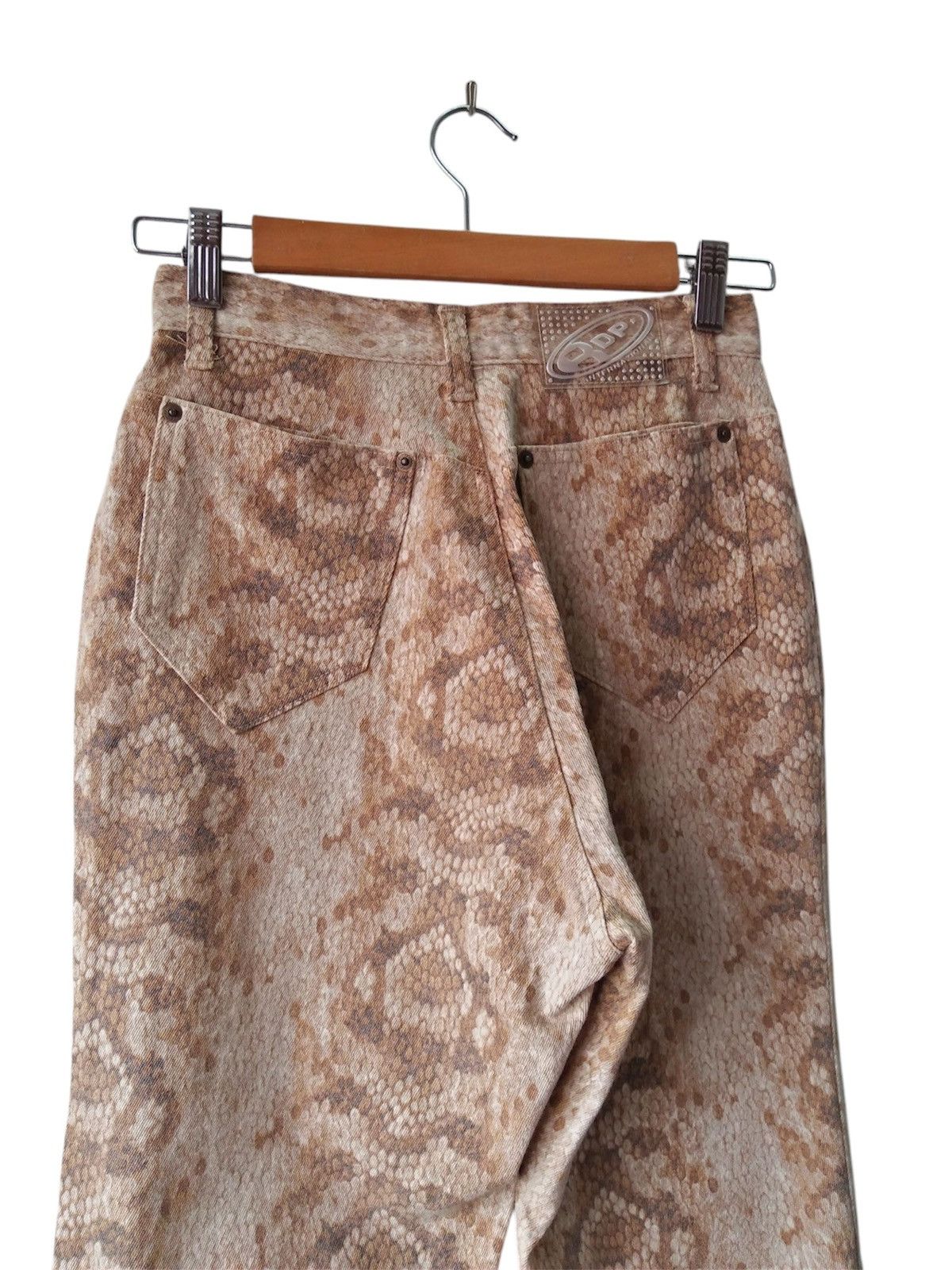 If Six Was Nine Rare!! Vintage Snake Skin ROUX DI PERFE Flare Jeans Size US 28 / EU 44 - 12 Thumbnail