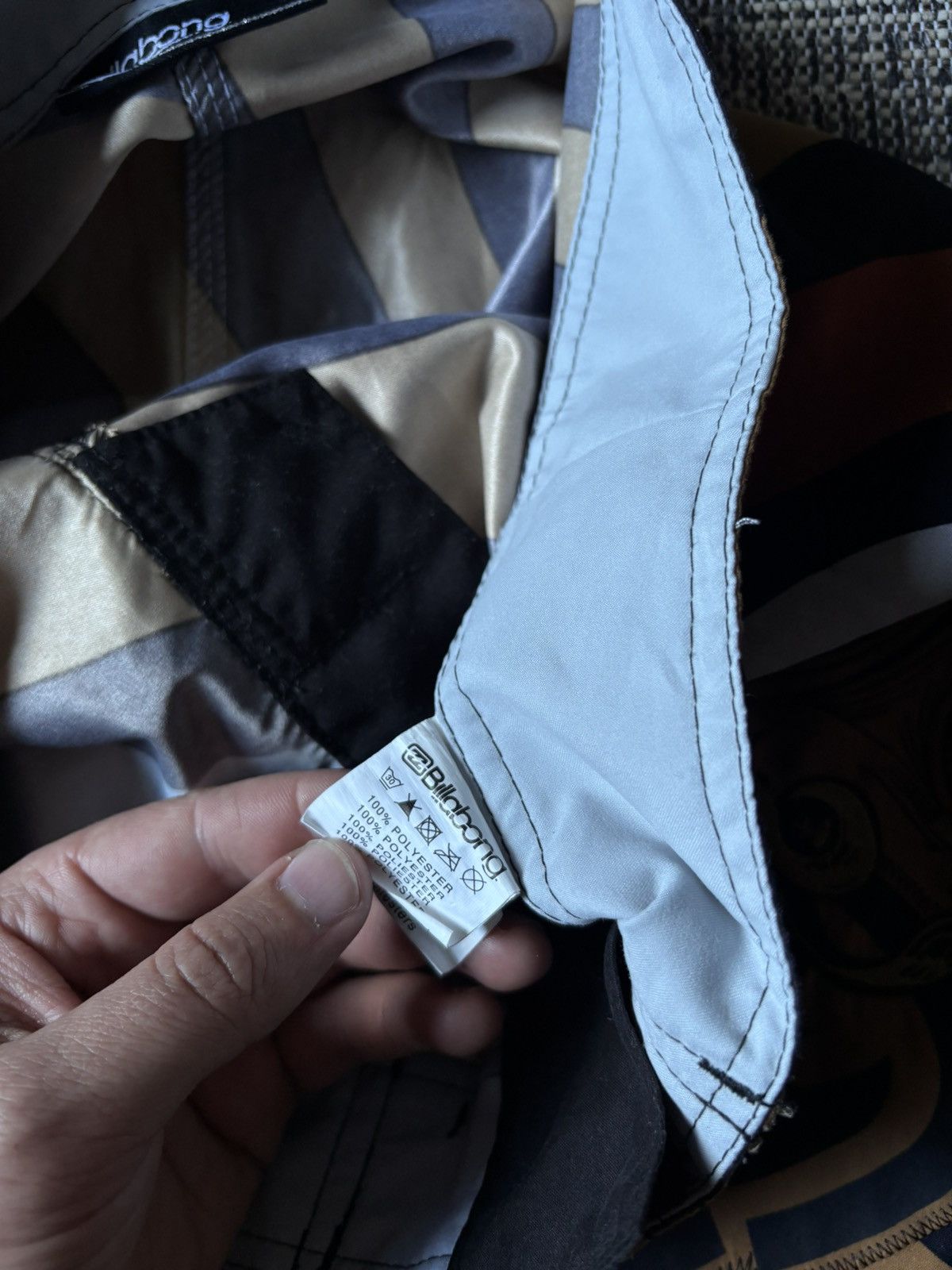 Billabong Billabong Vintage Hypnotic Optical Illusion Board Shorts Size US 30 / EU 46 - 9 Thumbnail