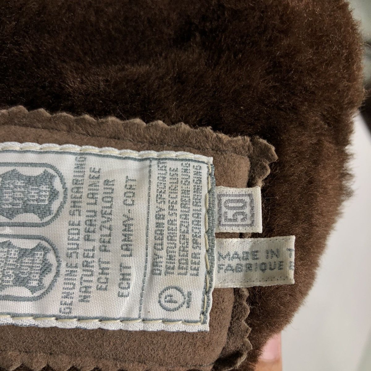 Vintage 🔥Vtg Genuine Suede Shearling Natural Peau Laine Bomber Size US M / EU 48-50 / 2 - 19 Thumbnail