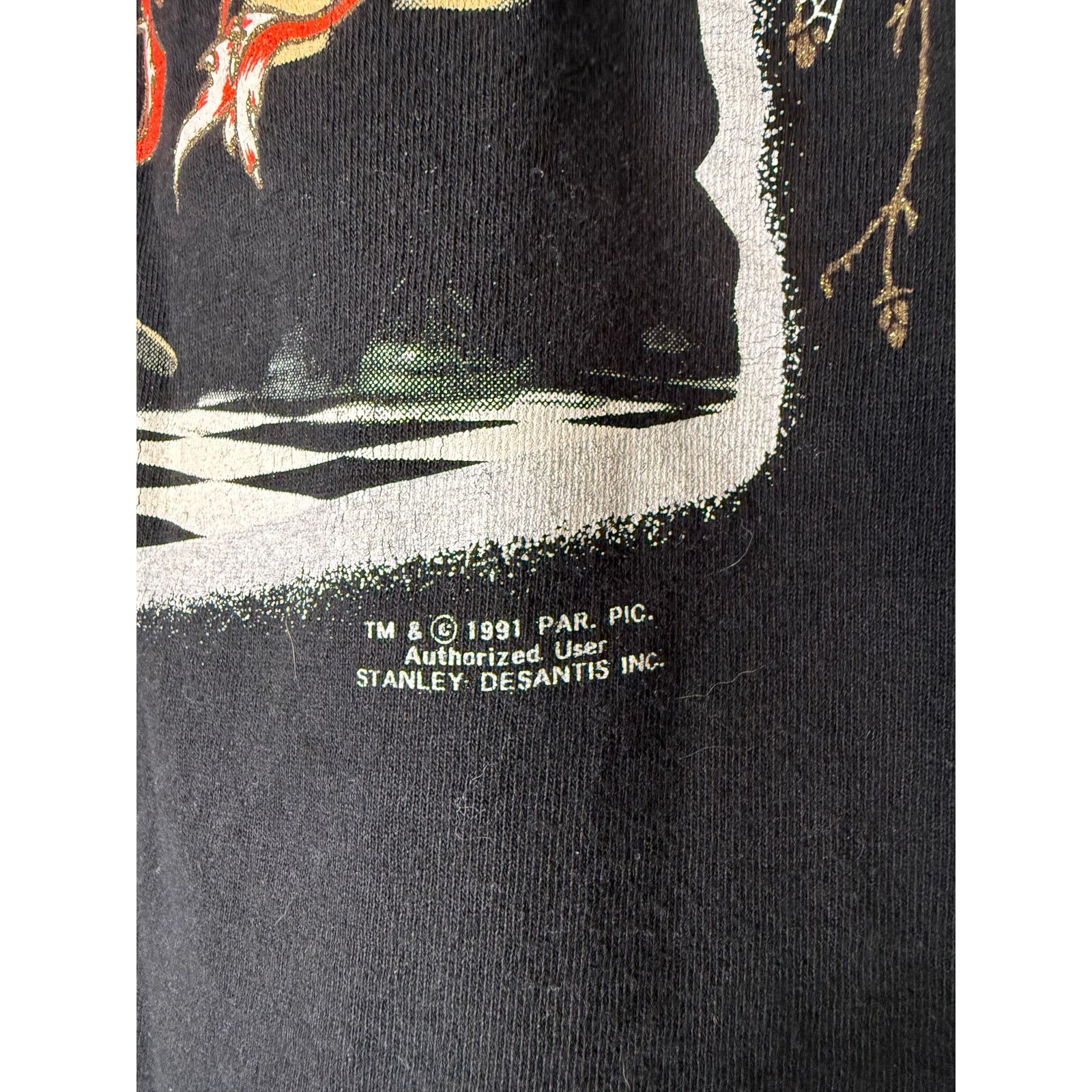 Fruit Of The Loom Vintage The Adams Family Stanley Desantis Shirt 1991 FOTL Size US L / EU 52-54 / 3 - 3 Thumbnail