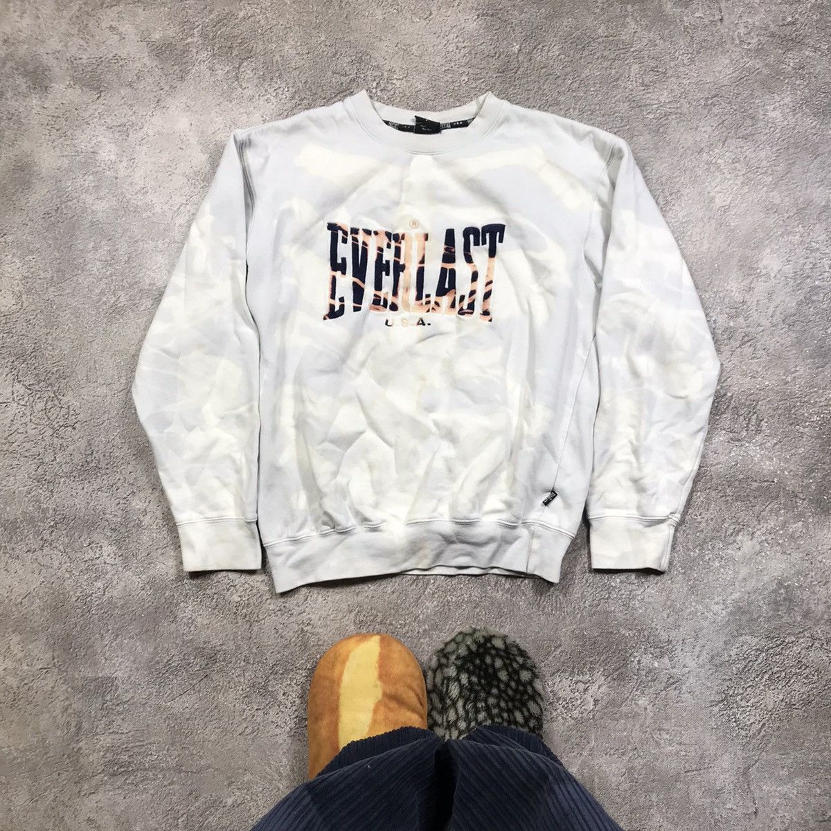 Vintage Vintage Everlast Abstract Graphic Sweatshirt Streetwear Y2K Size US M / EU 48-50 / 2 - 1 Thumbnail