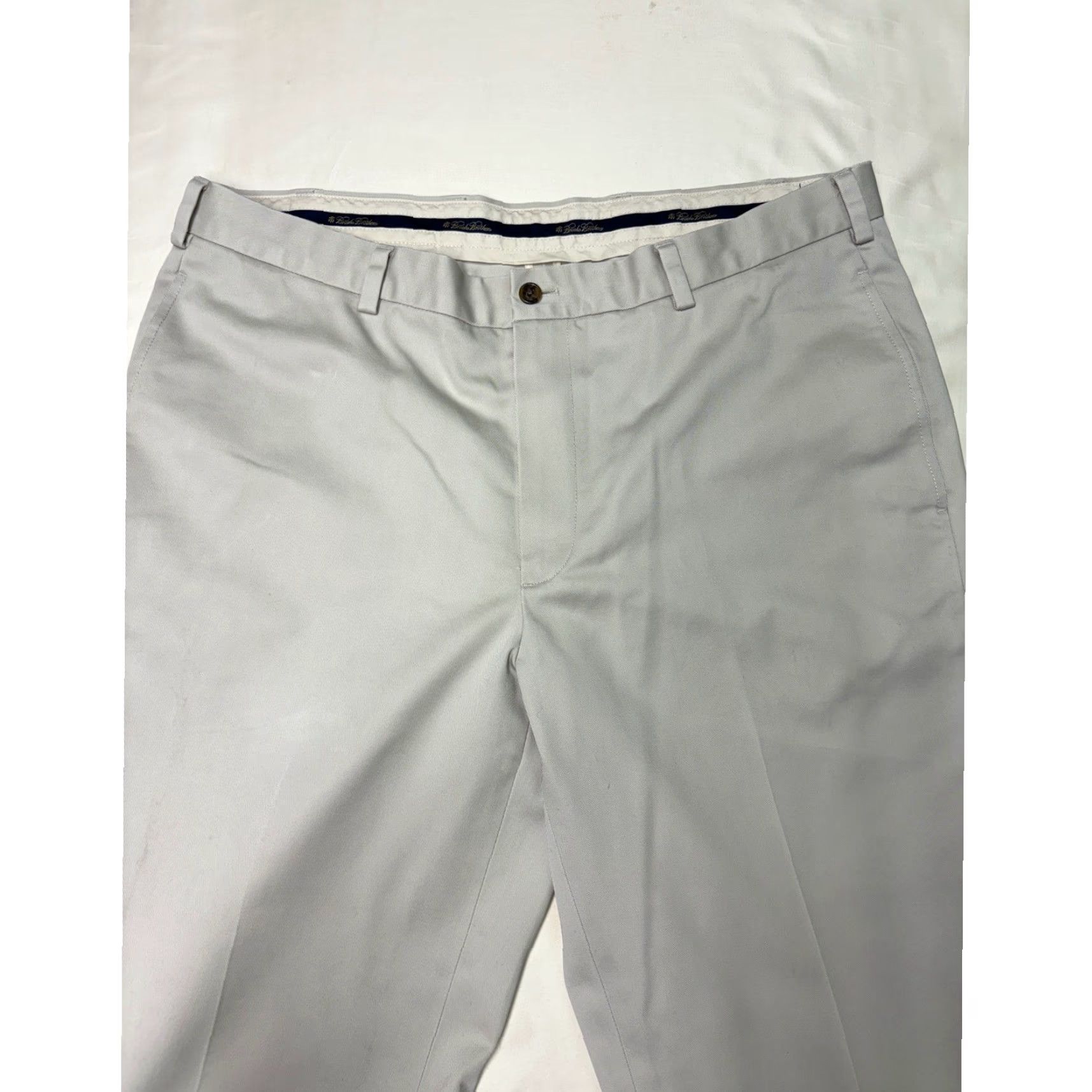Brooks Brothers Brooks Brothers Advantage Chino Mens Pants Beige W38 L30 Classic Fit Cotton Straight Front Fronted Size US 38 / EU 54 - 2 Thumbnail