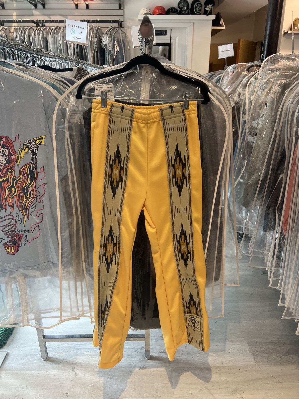 Kapital Zephyr Track Pants Yellow Men s Size 29