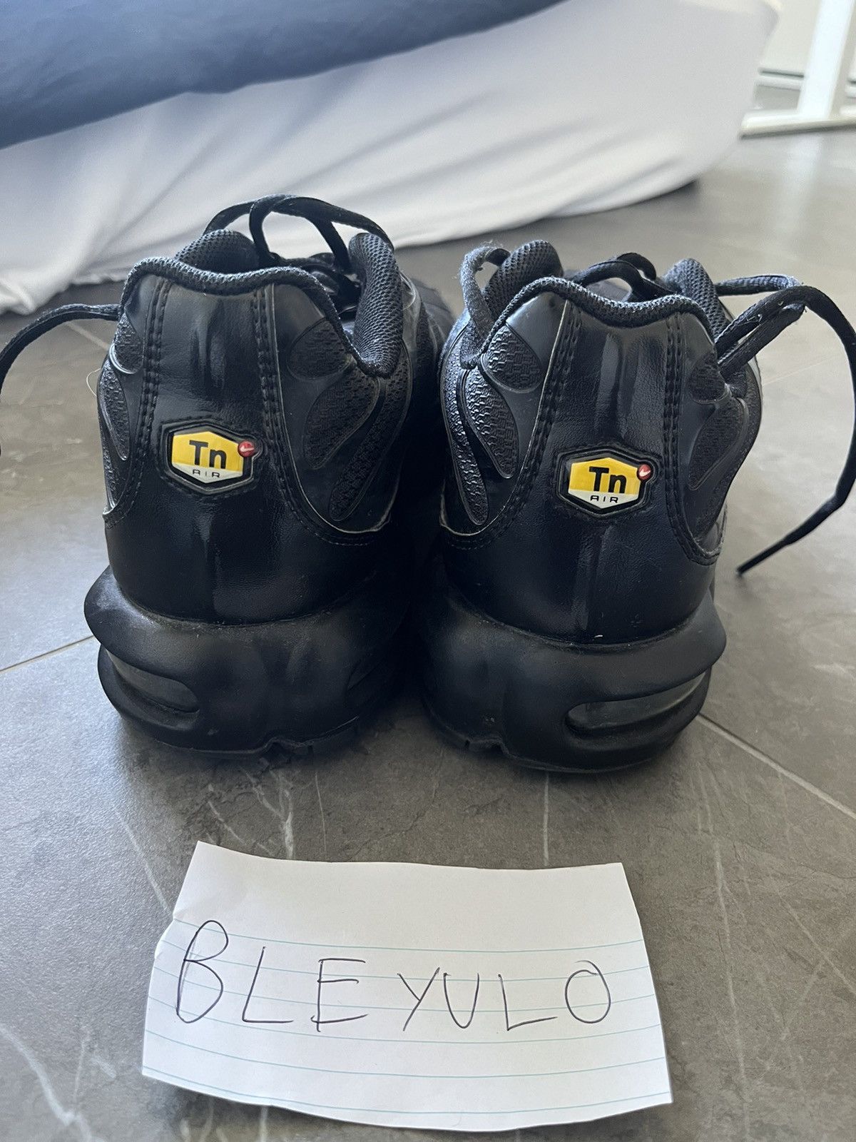 Nike Nike Air Max TN Plus 'Triple Black' Size US 12 / EU 45 - 5 Thumbnail