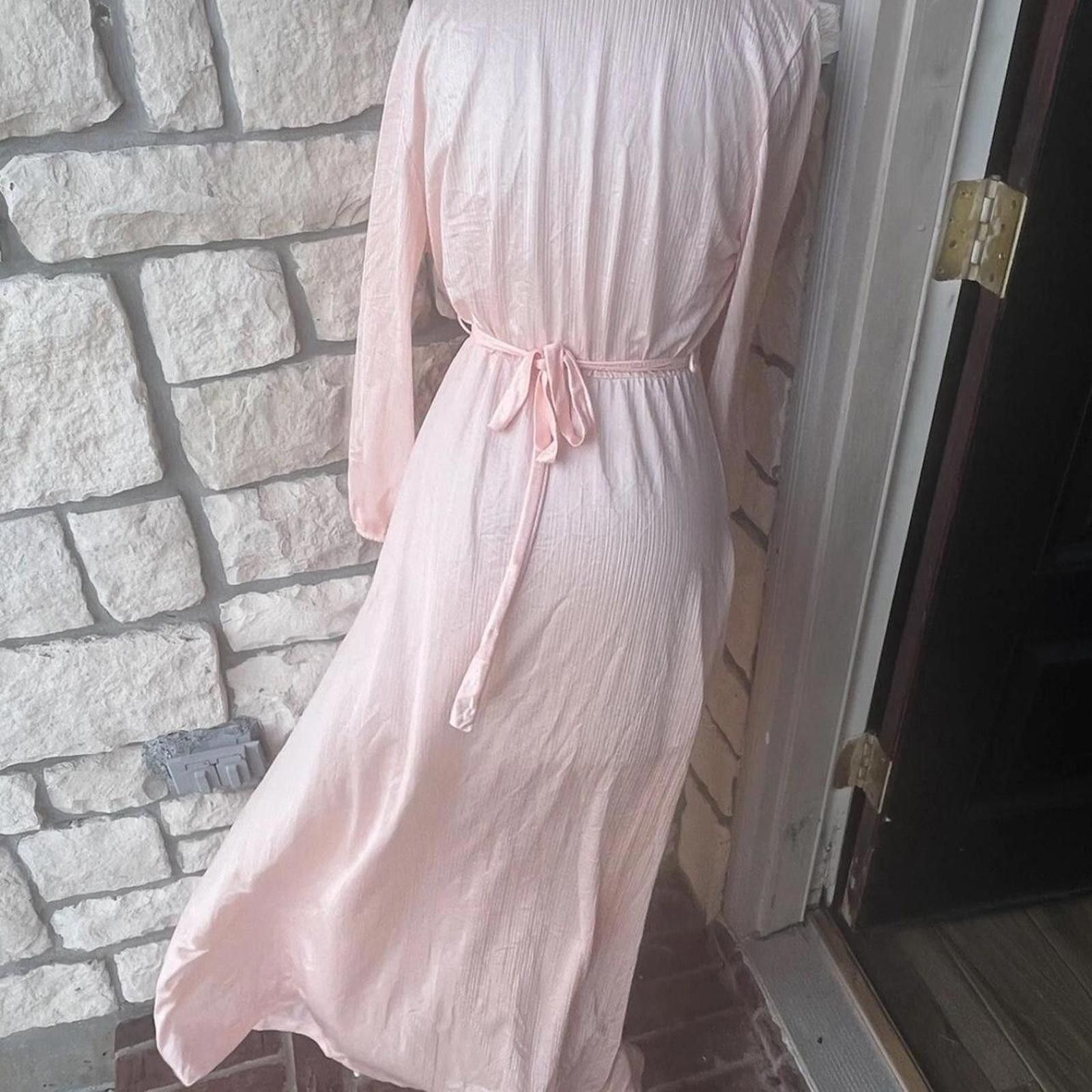 Other Pink vintage 70s dress with lace dress #70sfashion Size ONE SIZE - 3 Thumbnail