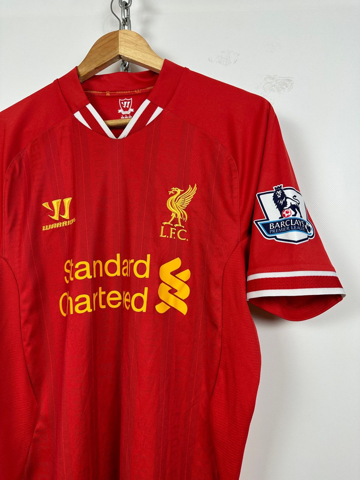Vintage 2013/14 Warrior Liverpool Premier League Gerrard #8 Jersey Size US L / EU 52-54 / 3 - 4 Thumbnail