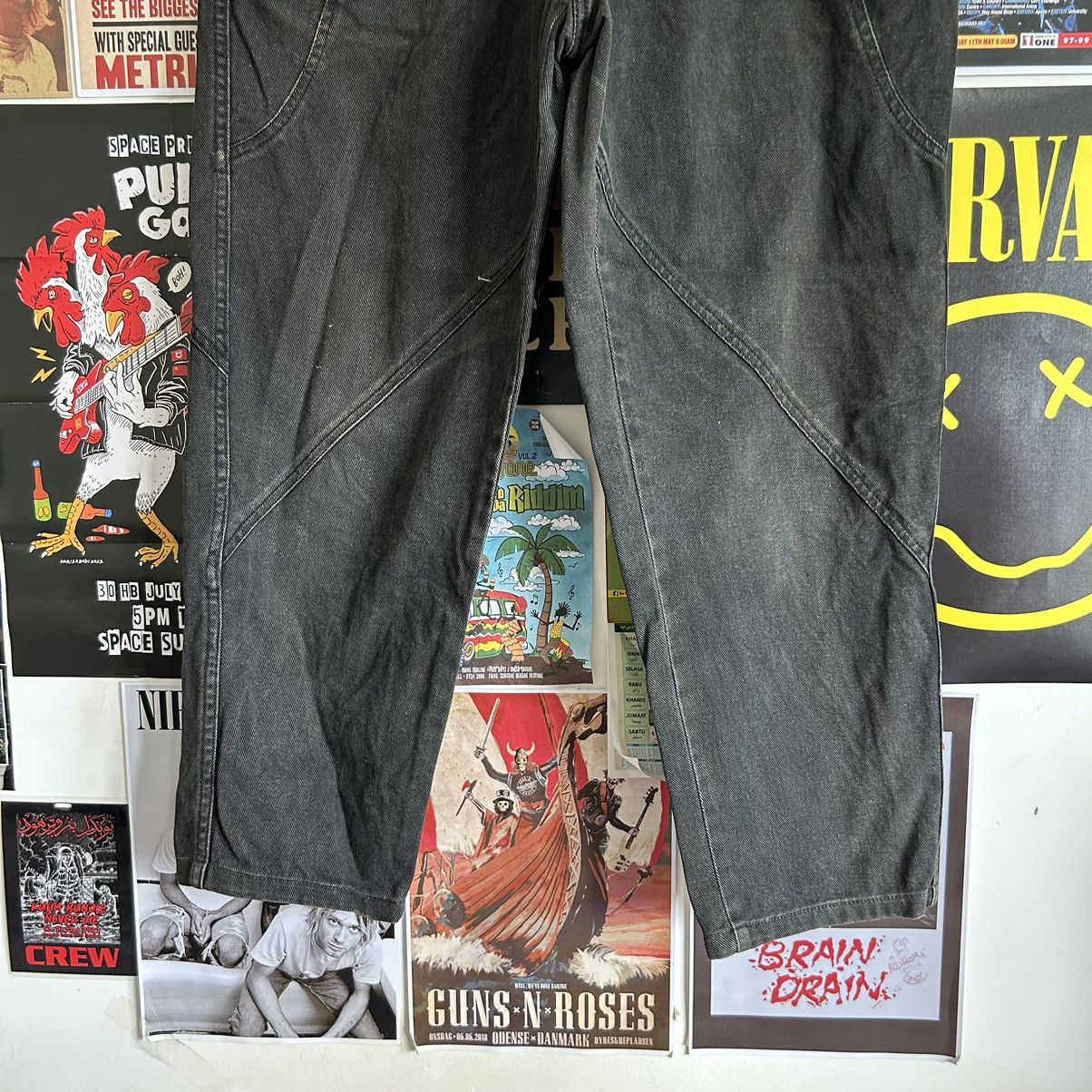 Japanese Brand Vintage Sanjego Faded Black Baggy Jeans Size US 29 - 3 Thumbnail