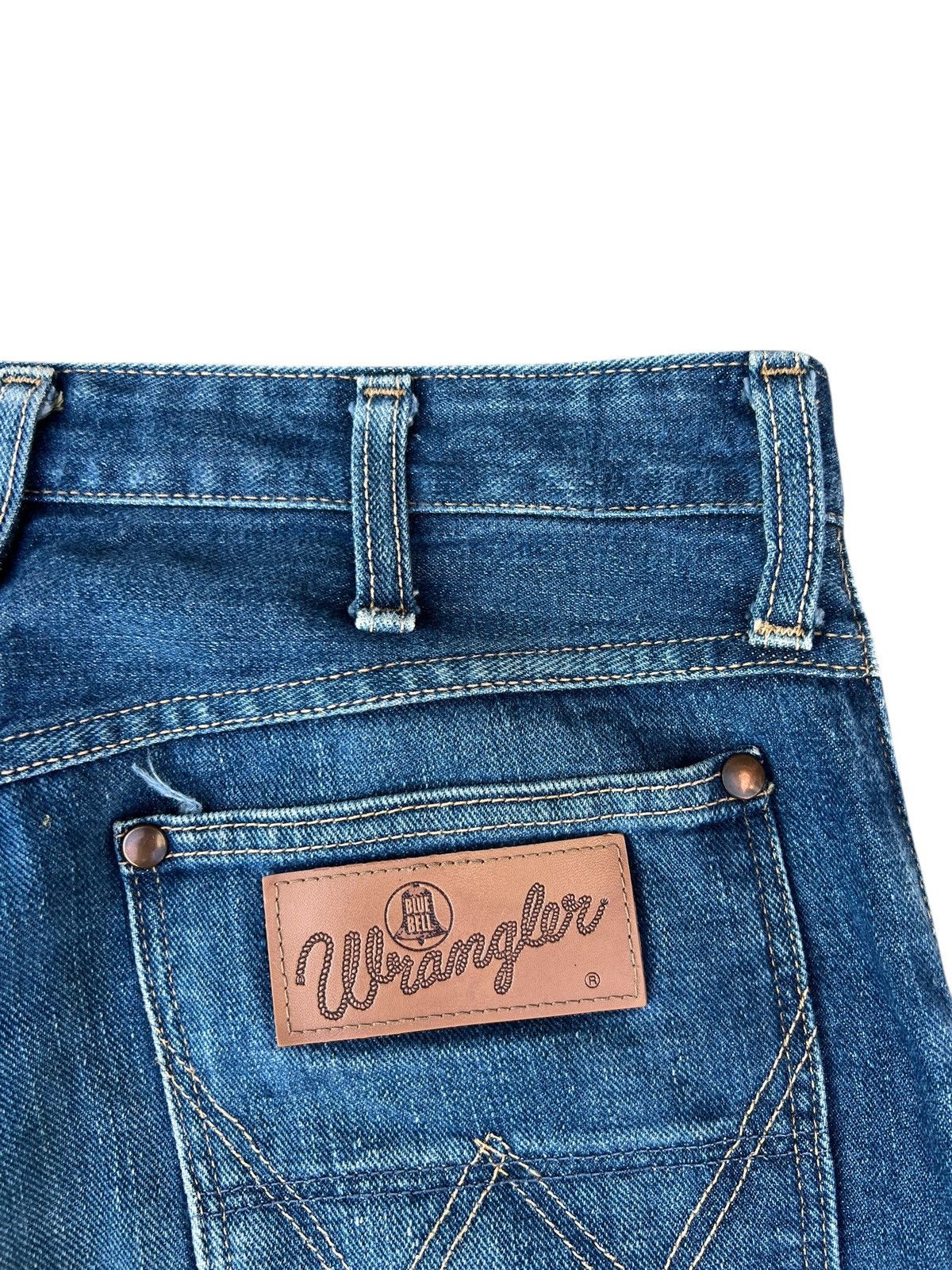 Wrangler Vintage 90s Wrangler Blue Bell Faded Denim Selvedge Jeans Size US 30 / EU 46 - 15 Thumbnail