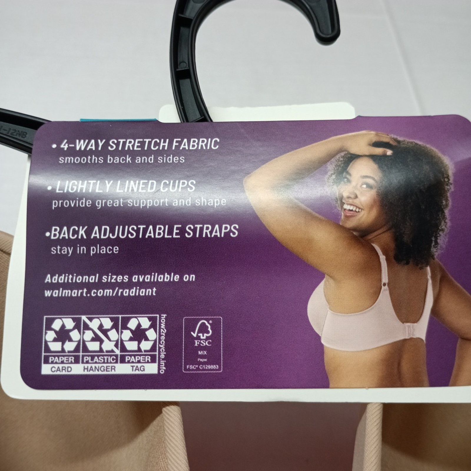 Other Vanity Fair Radiant Women's Underwire Bra 42C Honey Beige Size ONE SIZE - 3 Thumbnail