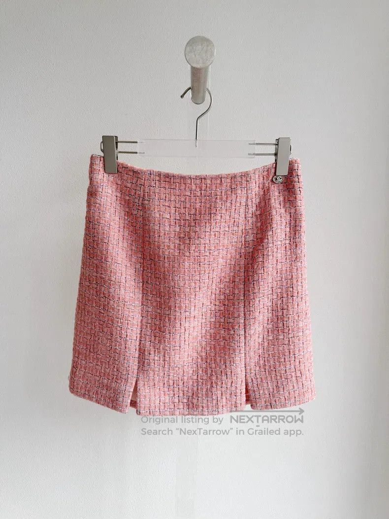 Chanel Chanel 24p pink mixed colour braided skirt Size 24" / US 00 / IT 34 - 2 Thumbnail