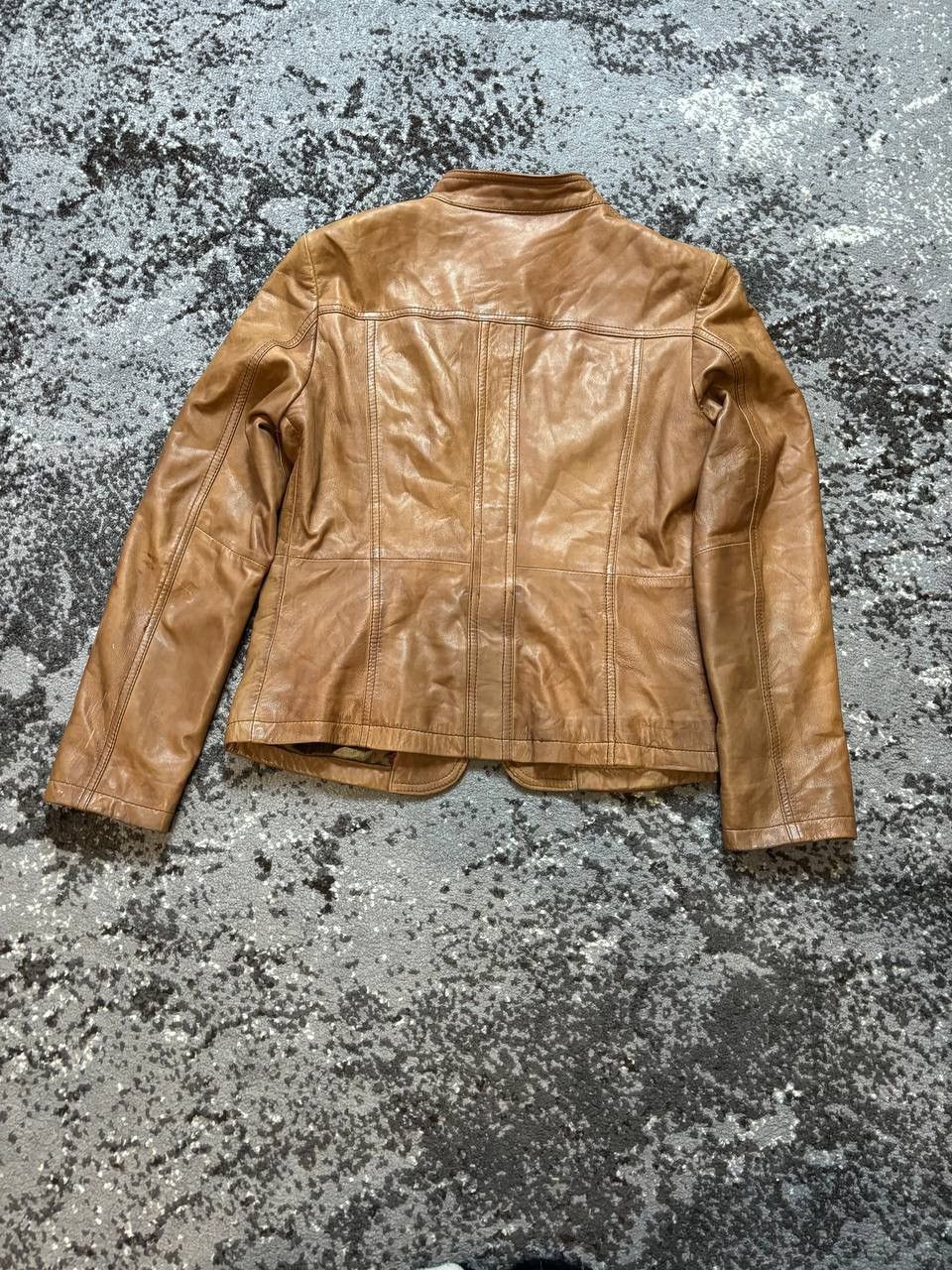Vintage Vintage Y2K Helium Caramel Leather Avantgarde Pocket Jacket Size XL / US 12-14 / IT 48-50 - 12 Thumbnail