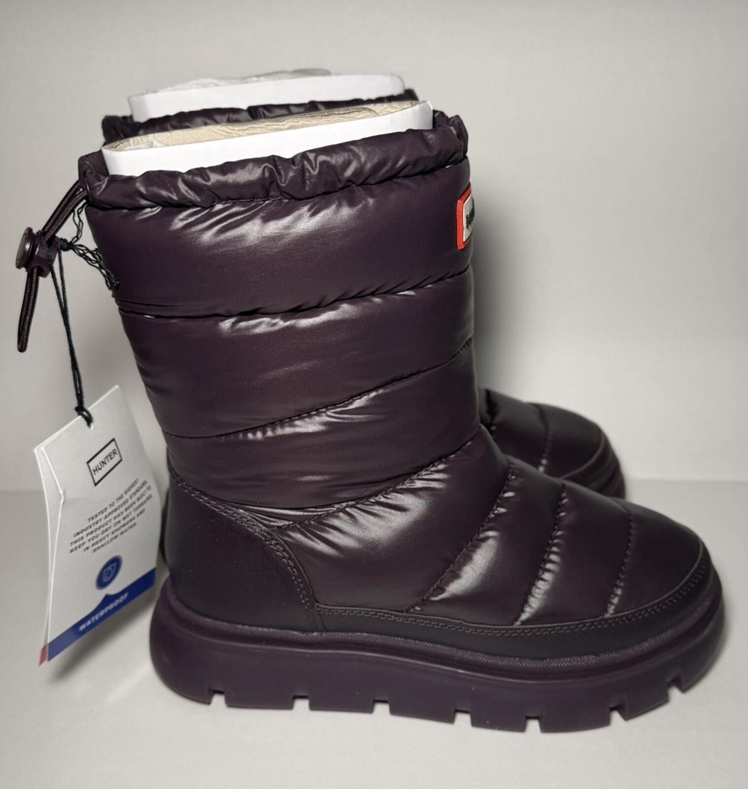 Hunter HUNTER Maribels Women's Winter Snow Boots Dark Purple 500 Size US 5 / IT 35 - 3 Thumbnail