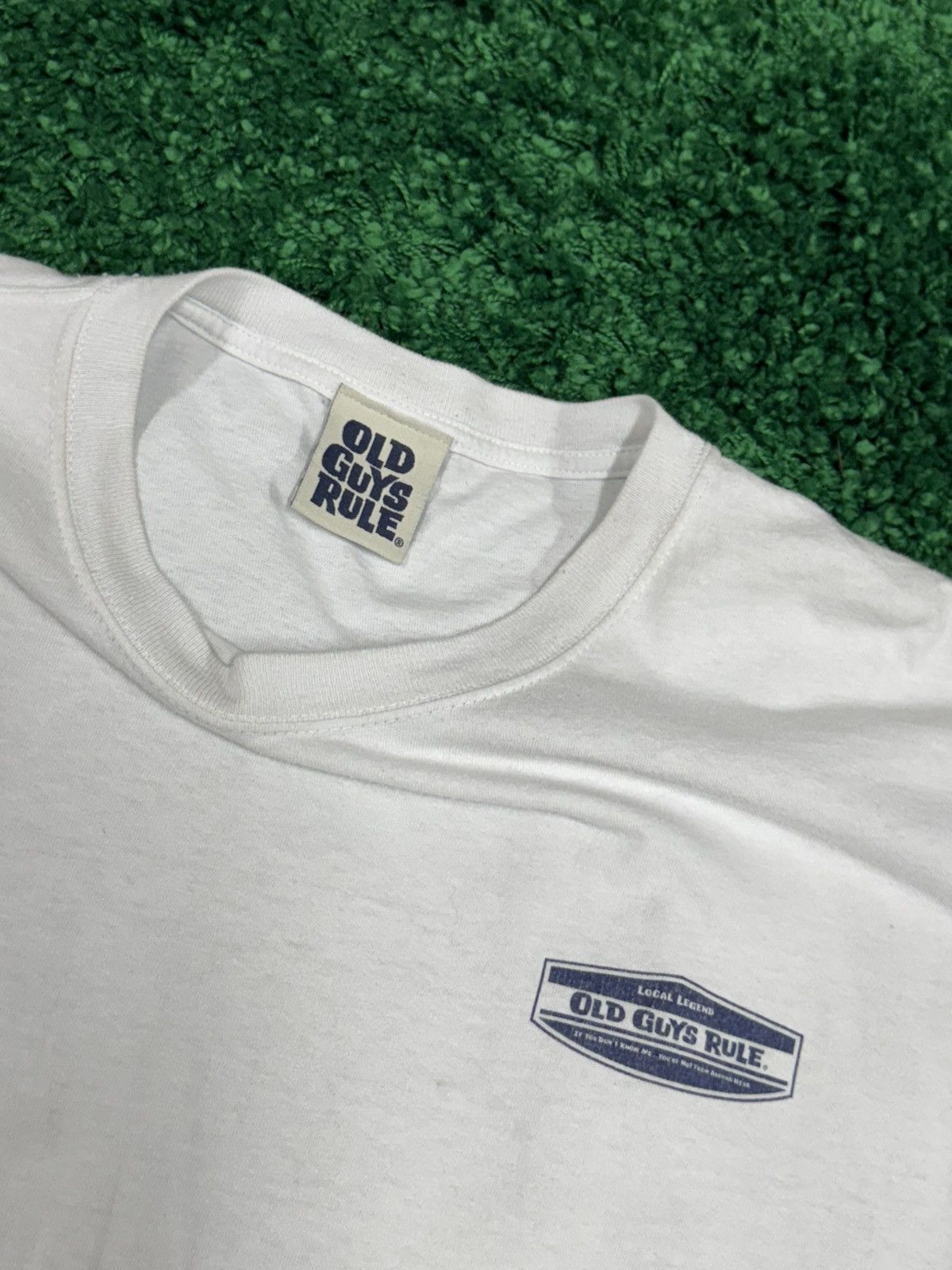 Vintage Old Guys Rule Logo Vintage White Tee XL Size US XL / EU 56 / 4 - 5 Thumbnail
