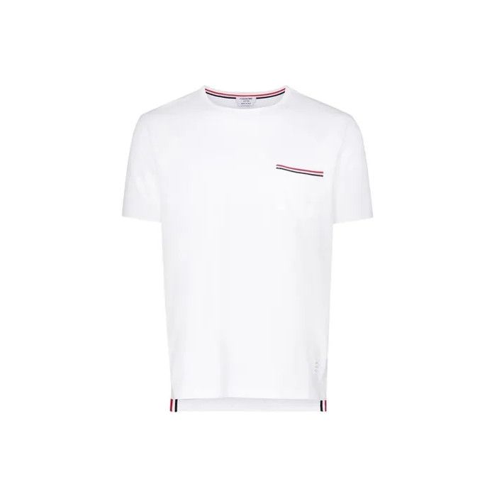 Thom Browne Thom Browne White Short Sleeve T-Shirt Size US S / EU 44-46 / 1 - 1 Thumbnail