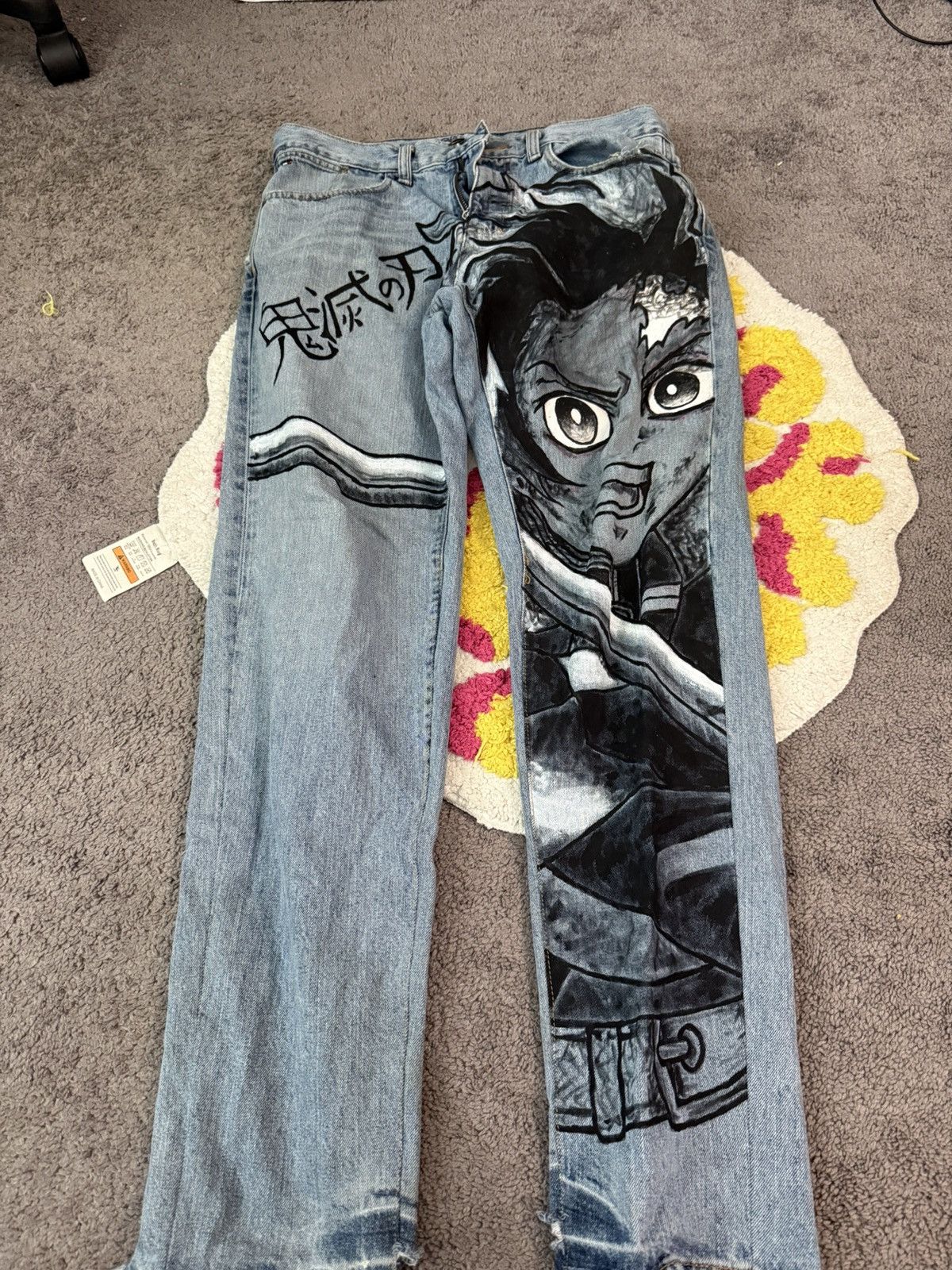 Tommy Hilfiger Demon slayer custom jeans Size US 32 / EU 48 - 1 Thumbnail