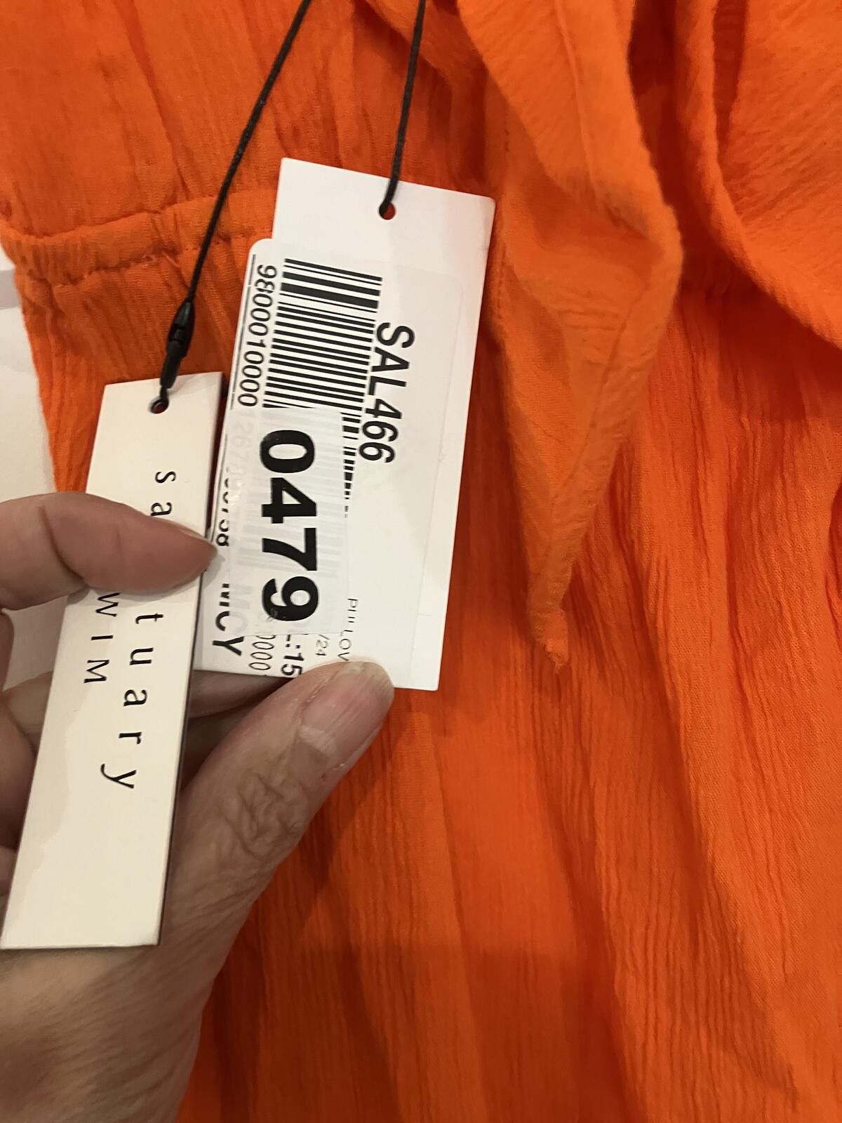 Other NWT Sanctuary Orange Sleeveless Midi Dress with Front Tie Size ONE SIZE - 3 Thumbnail