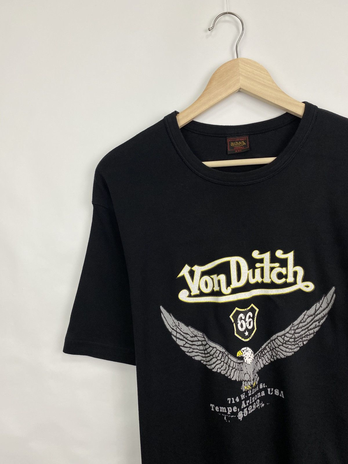 Von Dutch 🇺🇸 Vintage 90s Von Dutch Arizona USA T-Shirt Rare Retro Size US L / EU 52-54 / 3 - 2 Thumbnail