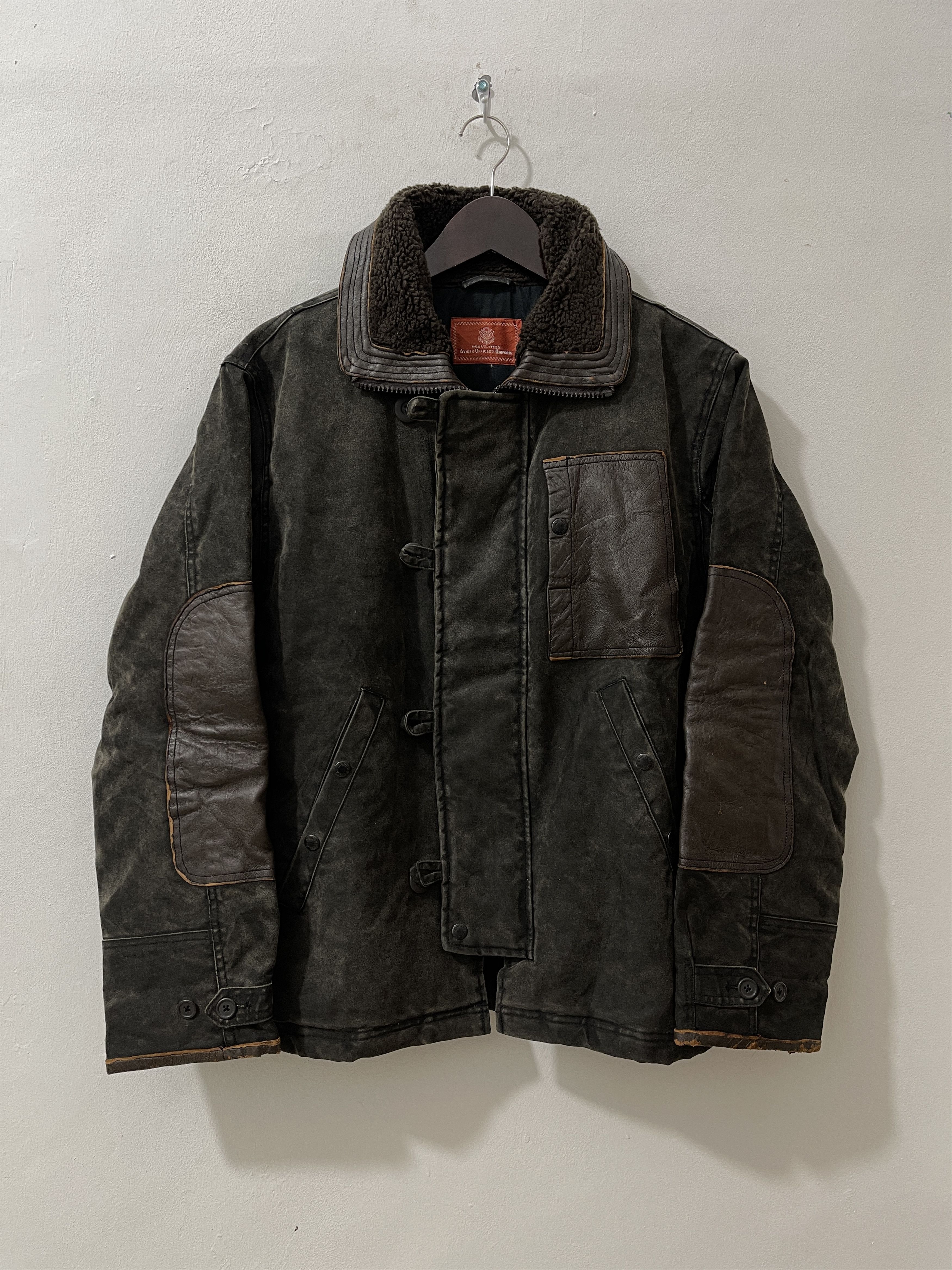 Avirex Vintage Avirex N2B Fur Waxed Military Jacket Size US L / EU 52-54 / 3 - 1 Thumbnail