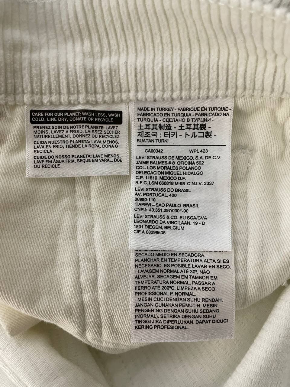 Gosha Rubchinskiy Gosha Rubchinskiy x Levi’s Corduroy White Pants Size US 30 / EU 46 - 20 Thumbnail