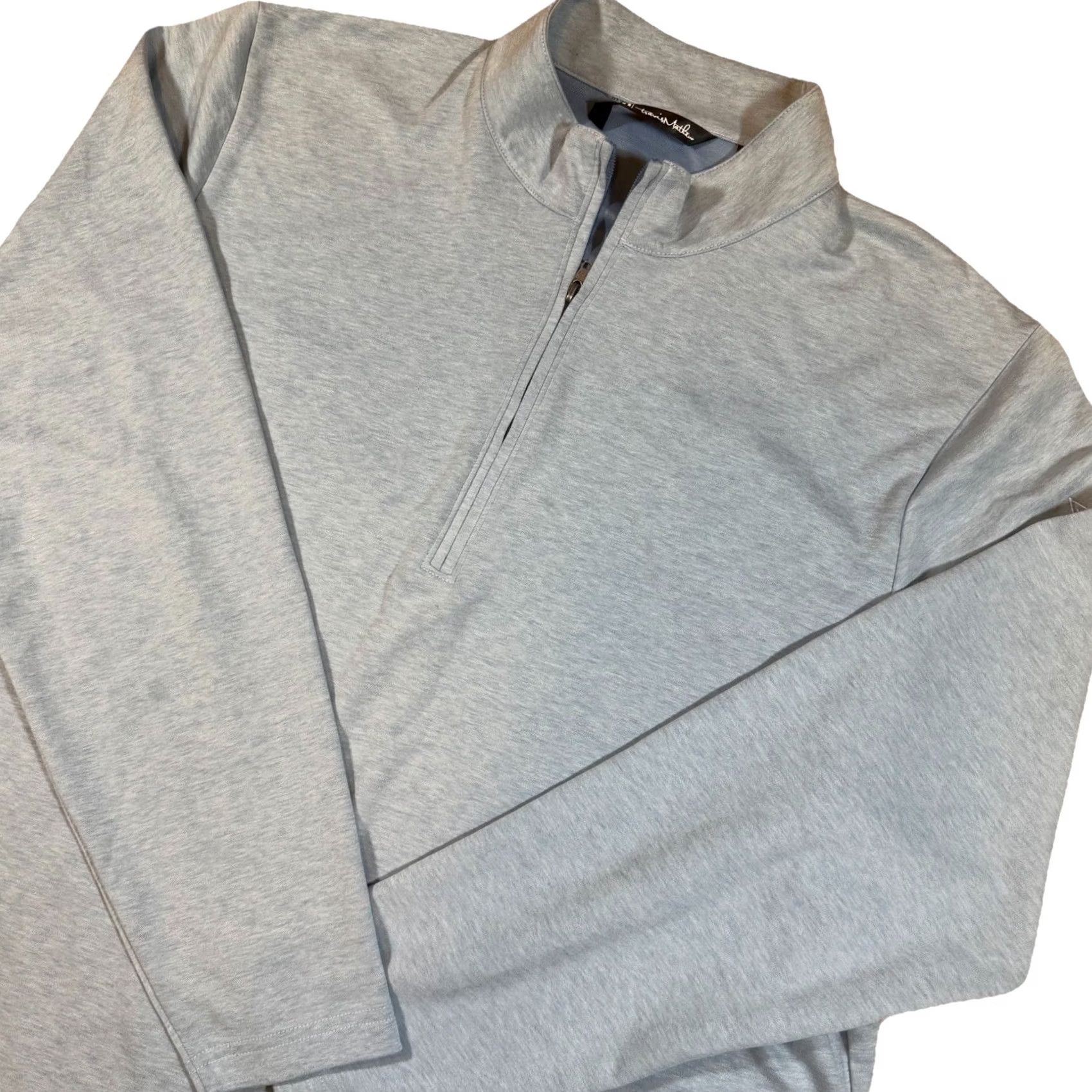 TravisMathew Travis Mathew Quarter Zip Men’s XL Light Blue Stretch Pullover Golf Size US XL / EU 56 / 4 - 2 Thumbnail