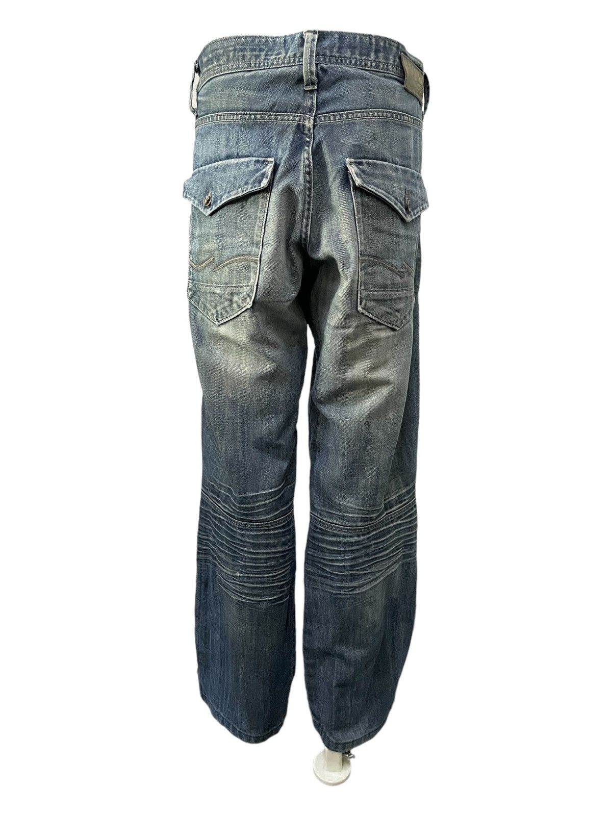 Hysteric Glamour × JNCO × Jack & Jones Vintage Jack & Jones Double Knee Baggy Loose Jeans Size US 34 / EU 50 - 4 Thumbnail
