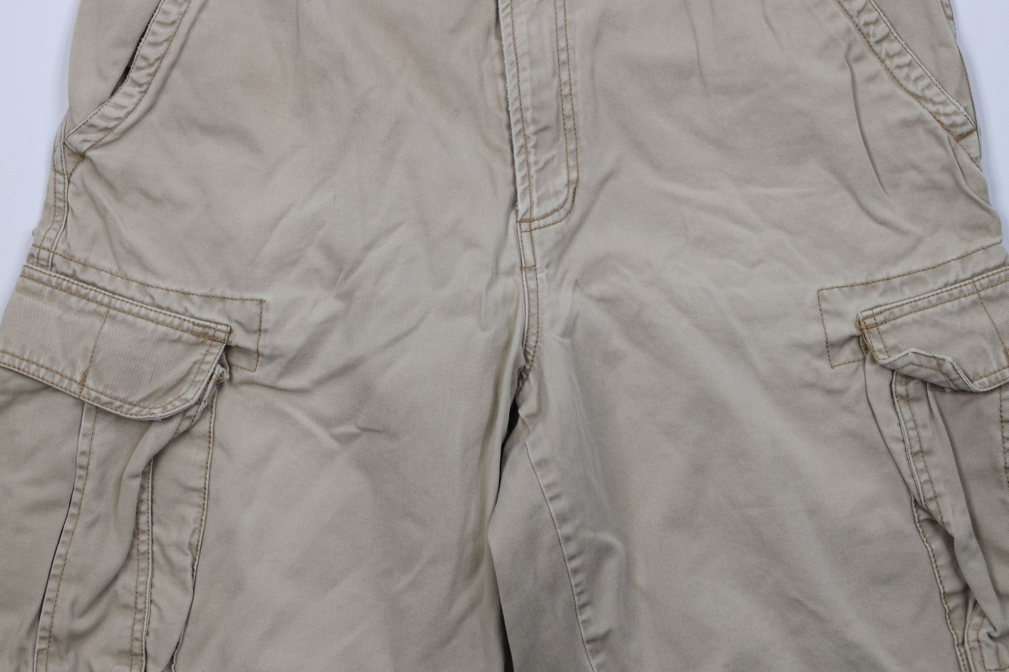 Aeropostale Vintage Aeropostale Heavyweight Cargo Shorts Beige Cotton Size US 33 - 3 Thumbnail