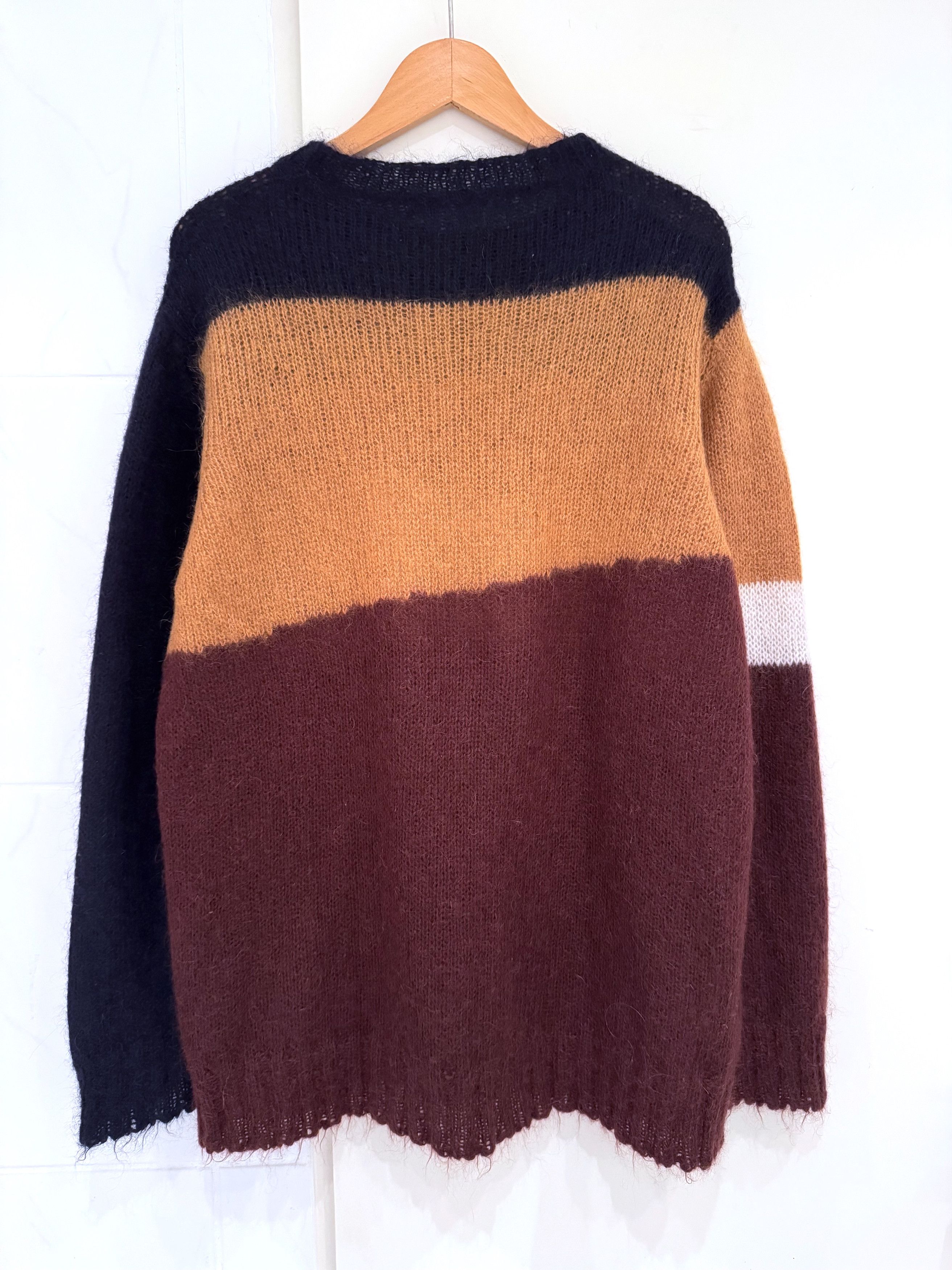Marni Marni Sweater Blue Burgundy Mohair Wool Crew Neck IT 50 Size US M / EU 48-50 / 2 - 3 Thumbnail