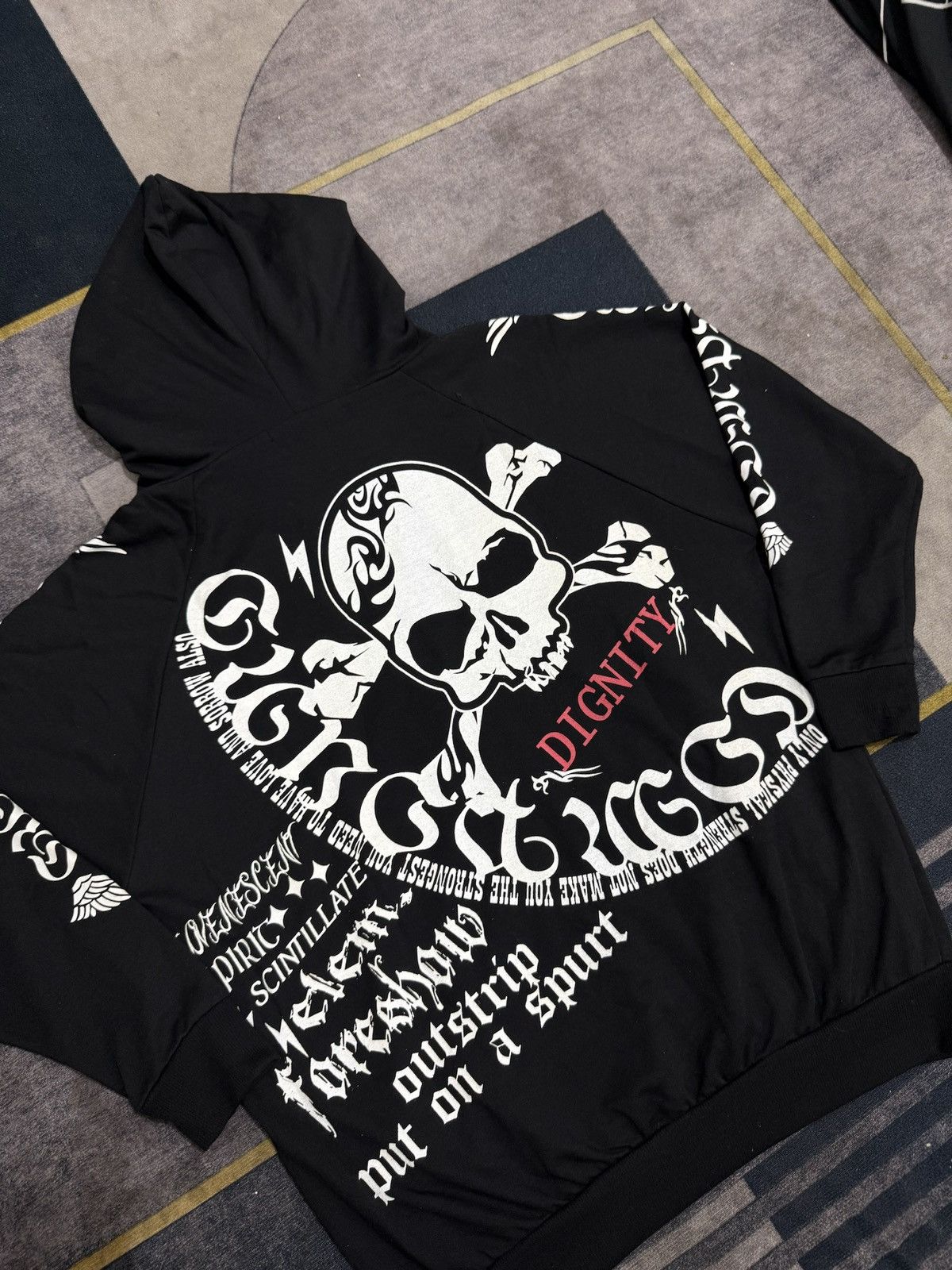 Hysteric Glamour DIG DEEP SKULL ART IFSIX STYLE HOODIE Size US XL / EU 56 / 4 - 2 Thumbnail