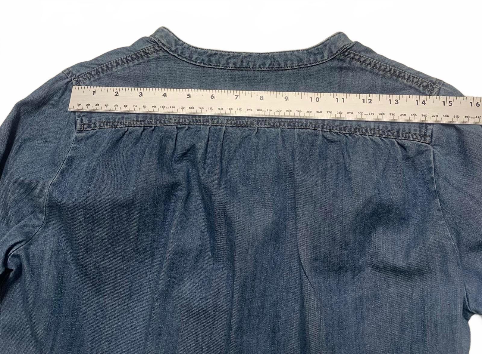 Kendrick Lamar Kenar Women's M Light Blue Denim Button Down Shirt Size M / US 6-8 / IT 42-44 - 9 Thumbnail