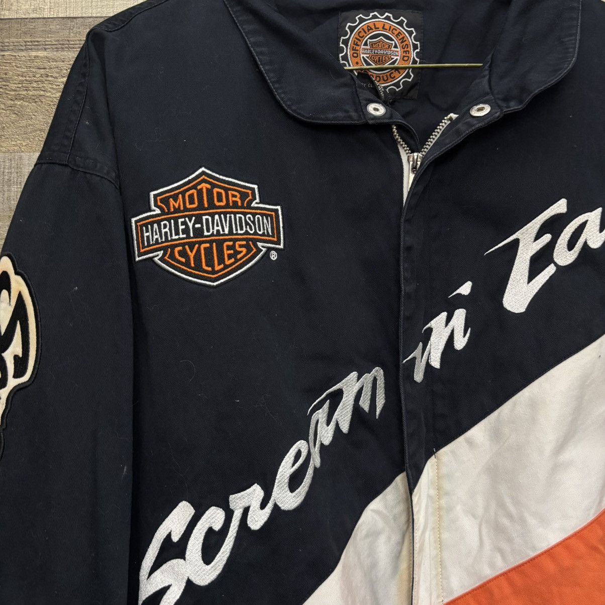 Harley Davidson Vintage Harley Davidson Screamin’ Eagle NASCAR Style Jacket Size US XL / EU 56 / 4 - 2 Thumbnail