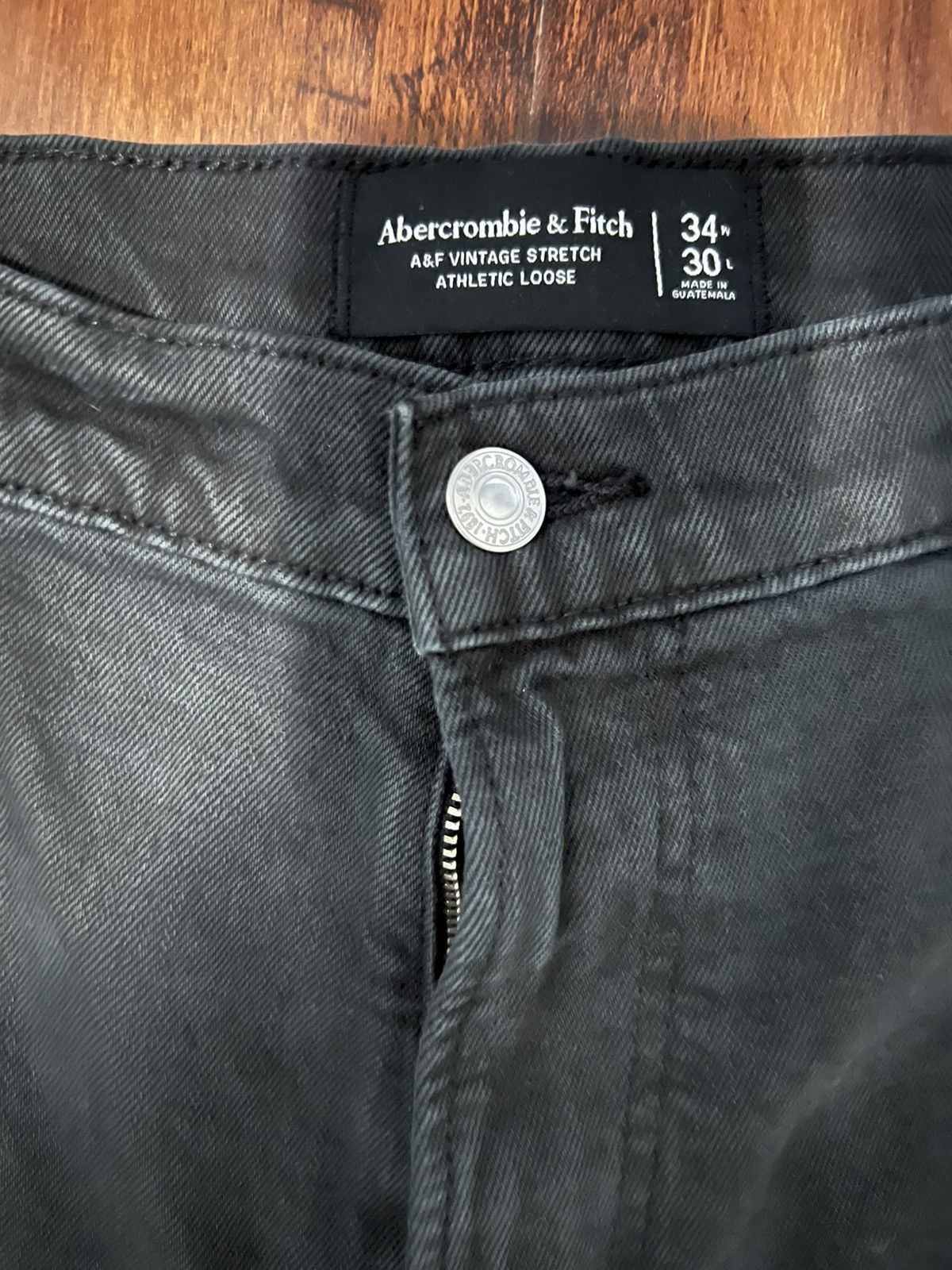 Abercrombie & Fitch Abercrombie Washed Black Utility Pant Size US 34 / EU 50 - 2 Thumbnail