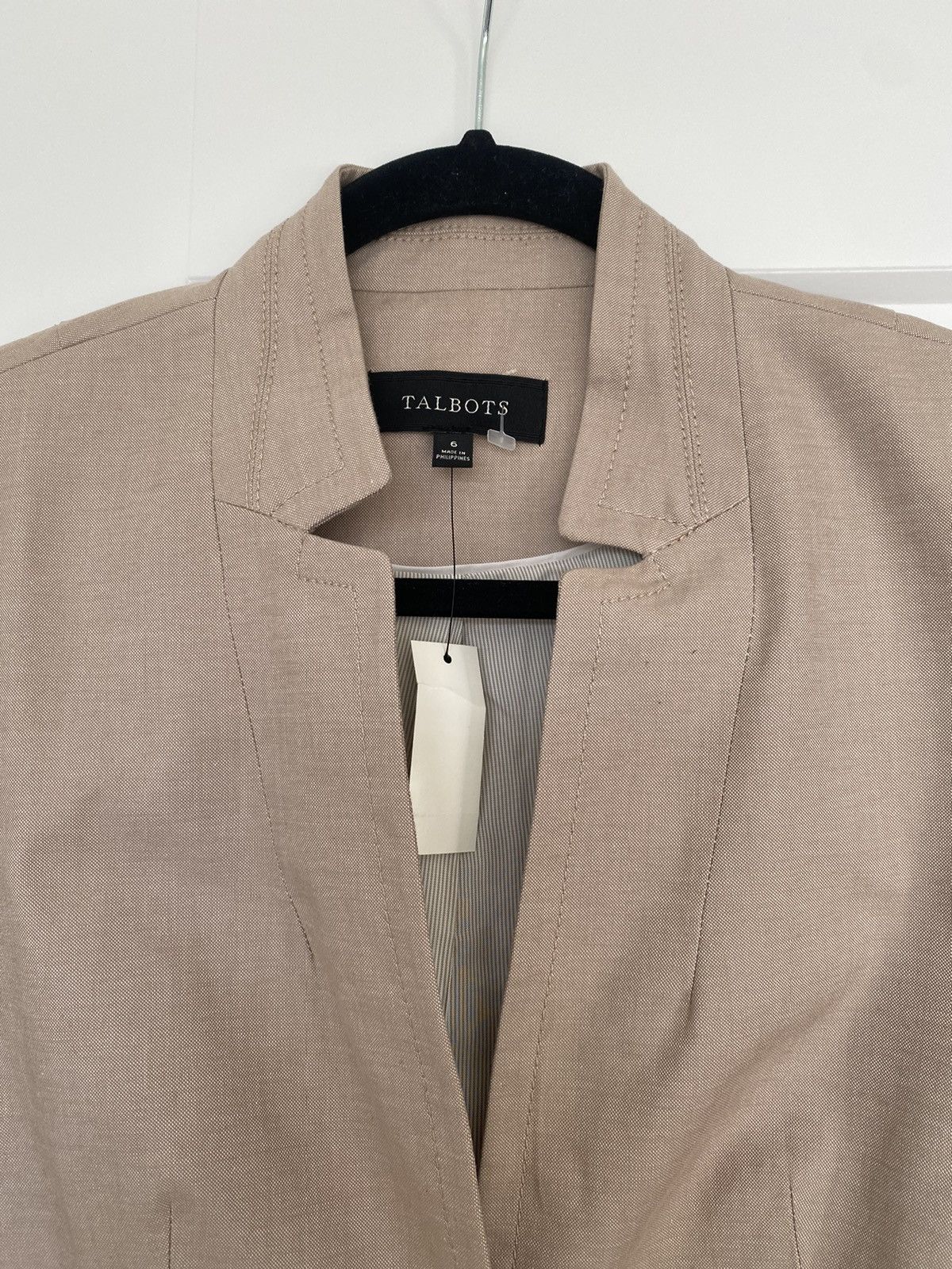 Talbots Talbots NWT 2pc Sz 6 Cotton Business Blazer And Pant Suit Size M / US 6-8 / IT 42-44 - 4 Thumbnail