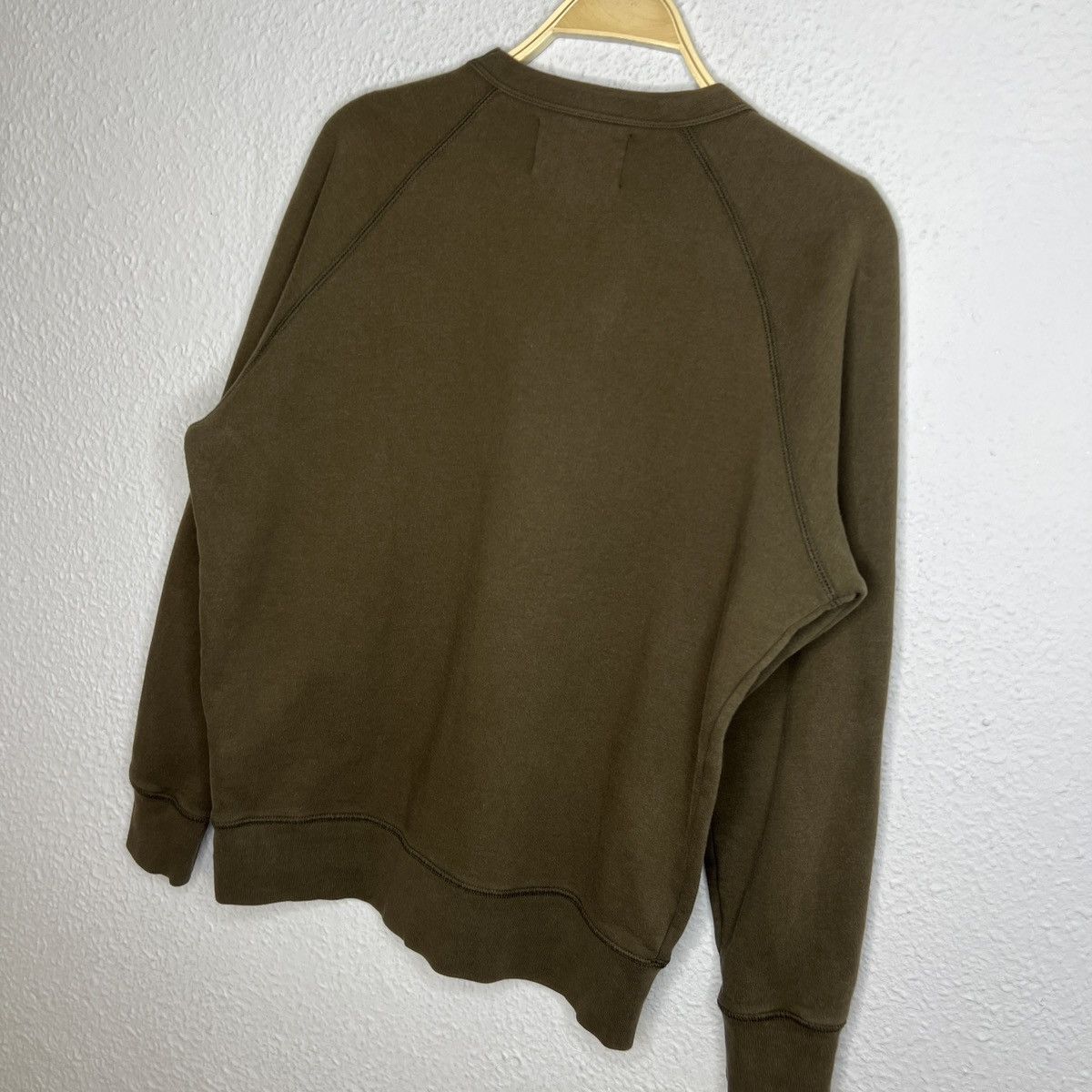 Our Legacy Base Sweat Crewneck in Khaki Green Cotton 48 Sweatshirt Size US M / EU 48-50 / 2 - 8 Thumbnail
