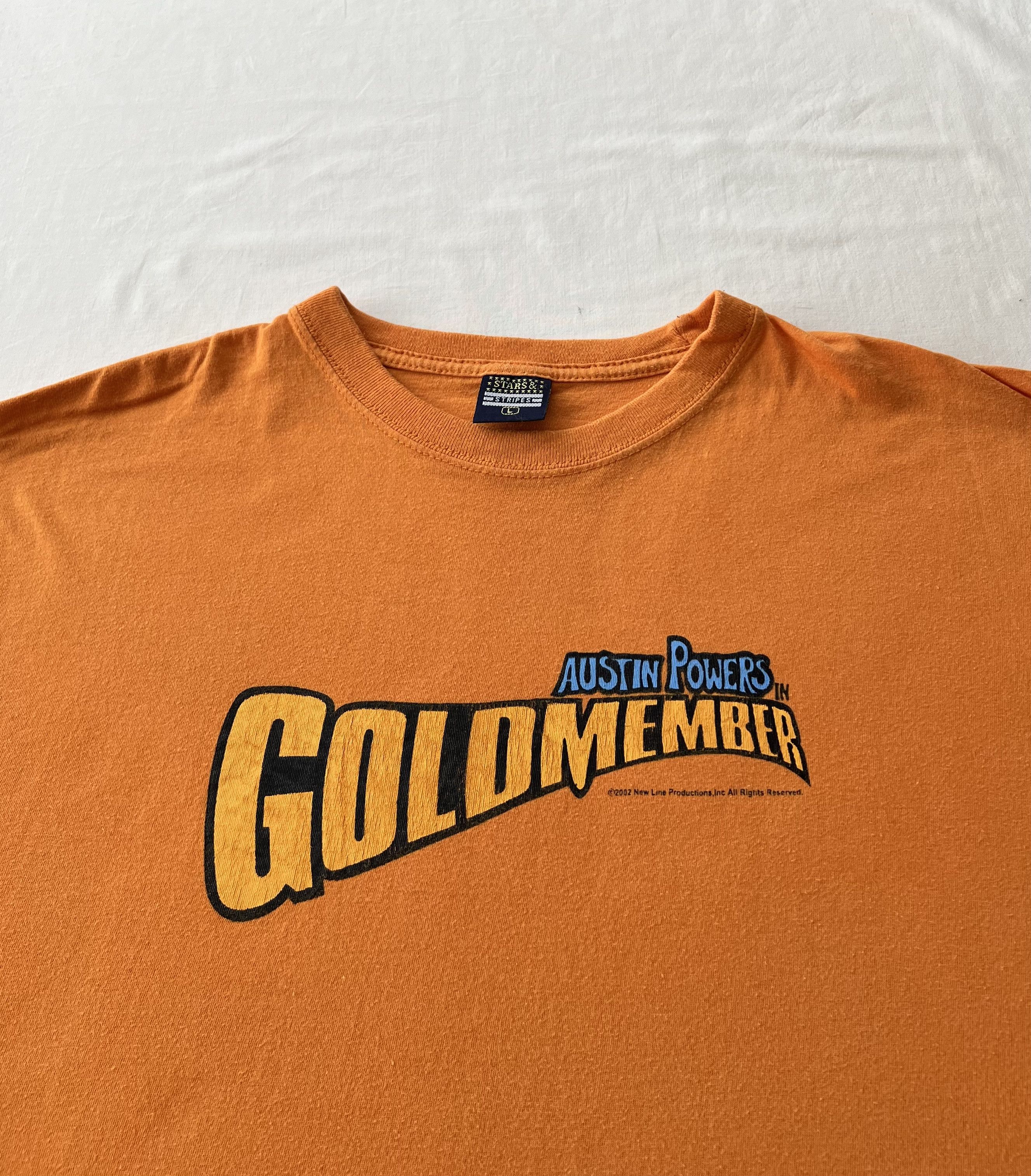 Vintage Vintage 2002 Austin Powers Colomember Movie Orange T-shirt Size US L / EU 52-54 / 3 - 3 Thumbnail