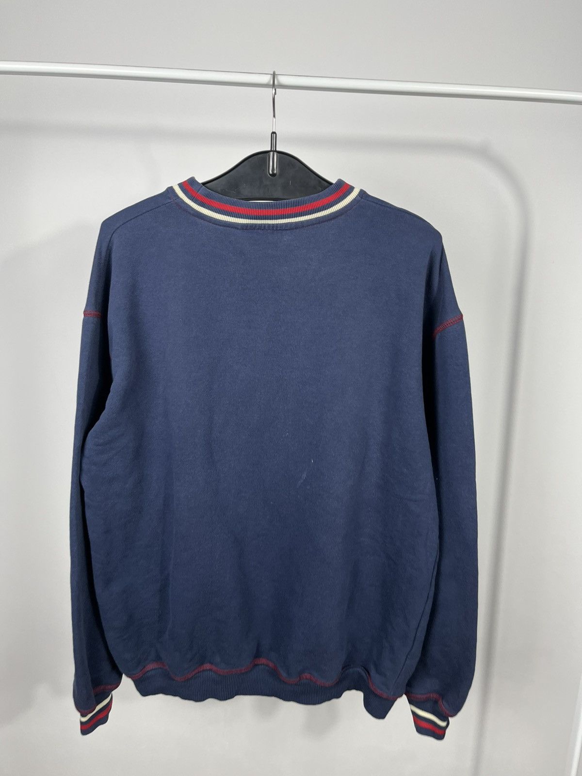 Fila Fila Vintage Sweatshirt Big Logo Navy Crewneck Size L Jumper Size US L / EU 52-54 / 3 - 13 Thumbnail