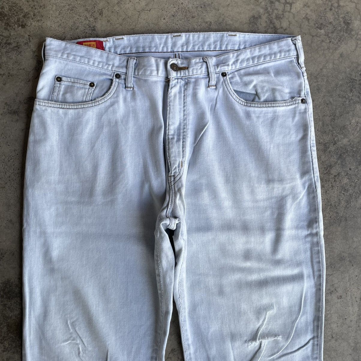 Edwin 🔥Vintage Edwin US Classics Stoned Washed Relaxed Denim Jeans Size US 37 - 2 Thumbnail