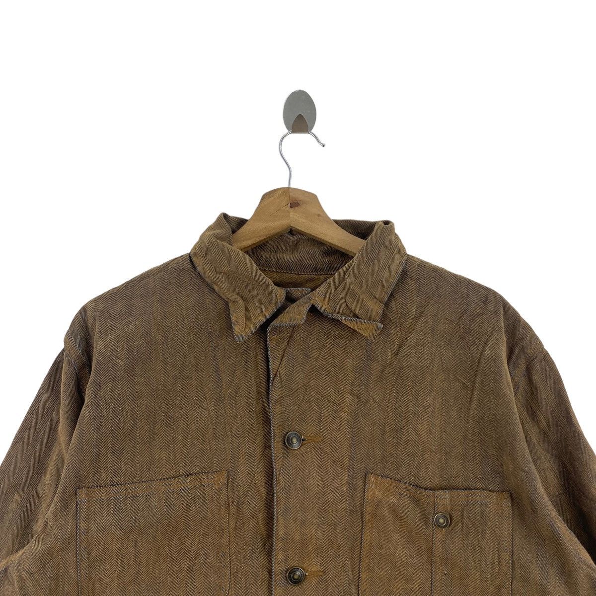 Other US NAVAL Military Garment Multi Pocket Button Up Brown Coat Size US L / EU 52-54 / 3 - 2 Thumbnail