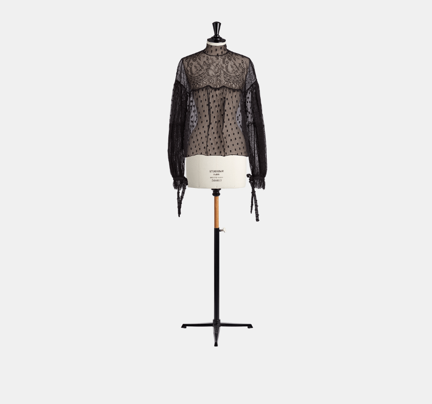 o1w1db10224 Top in Black