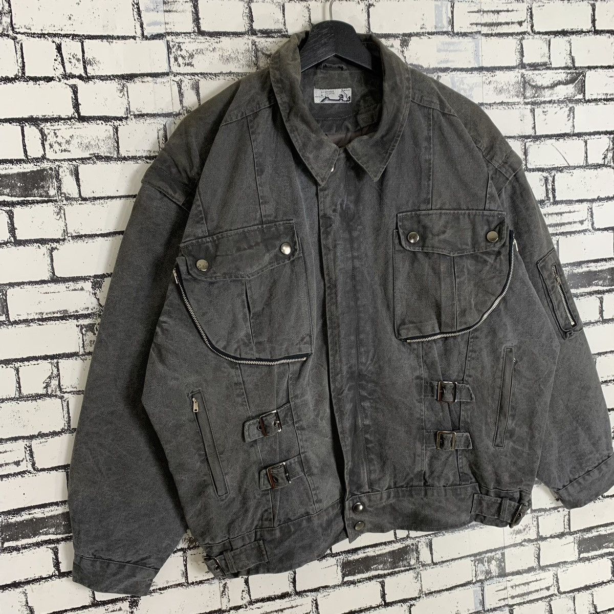 Designer France Denim Bomber Jacket La Grande Motte Size US S / EU 44-46 / 1 - 4 Thumbnail