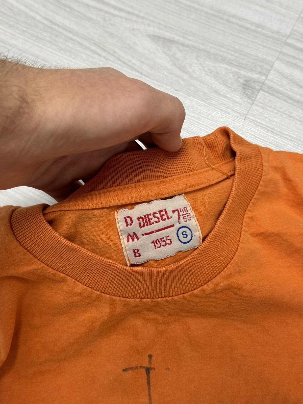 Diesel × Vintage Vintage Y2K Diesel Industry Big Logo Orange tee Size US M / EU 48-50 / 2 - 9 Thumbnail