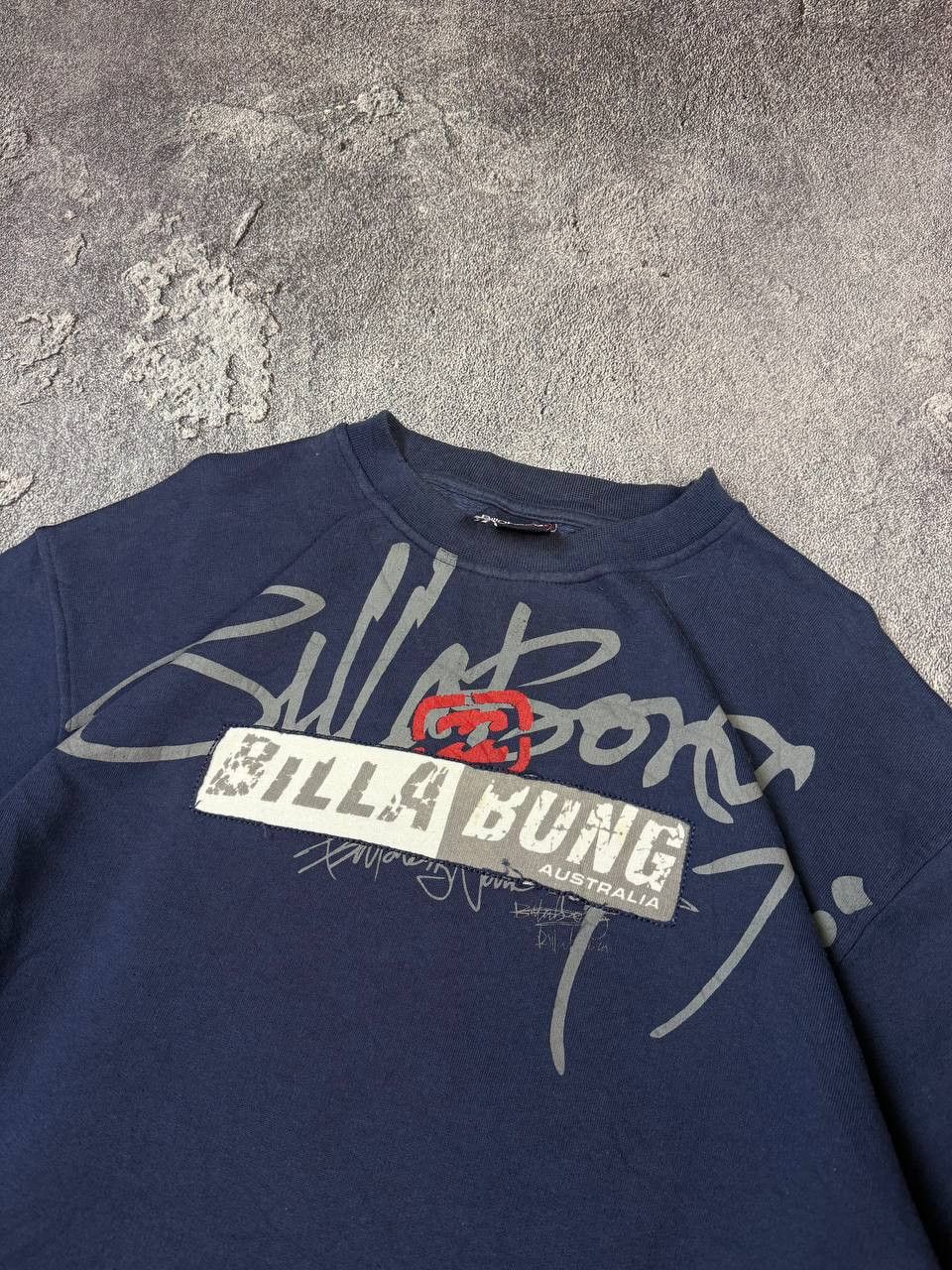 Billabong VTG 2000s Billabong Graphic Print Navy Sweatshirt Y2K Surf Size US L / EU 52-54 / 3 - 6 Thumbnail