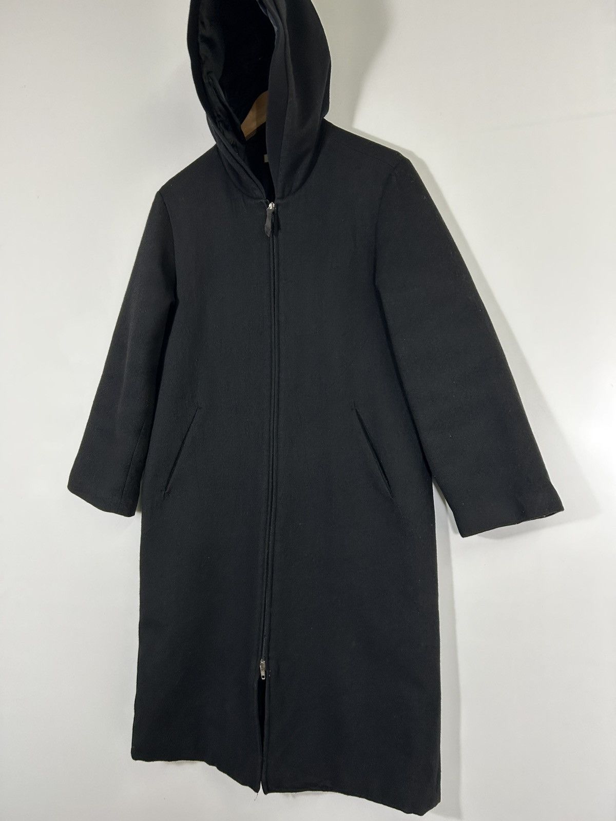MAX&Co. Max & Co by Max Mara Wool Hoodie Zipper Long Jacket Size XS / US 0-2 / IT 36-38 - 3 Thumbnail