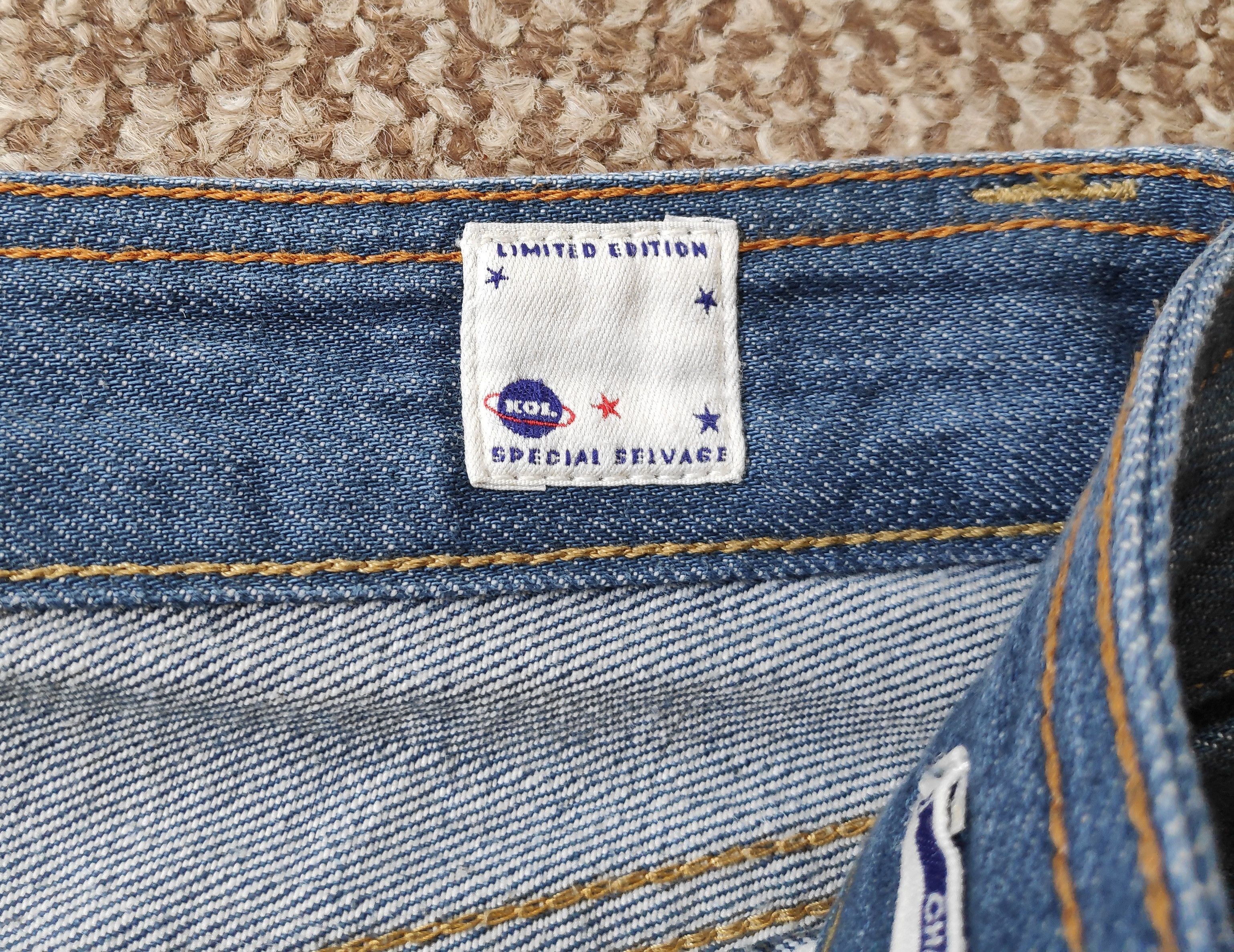 Kings Of Indigo K.O.I. Kings of Indigo Selvedge Slim Mid Rise Denim Jeans Size US 33 - 10 Thumbnail