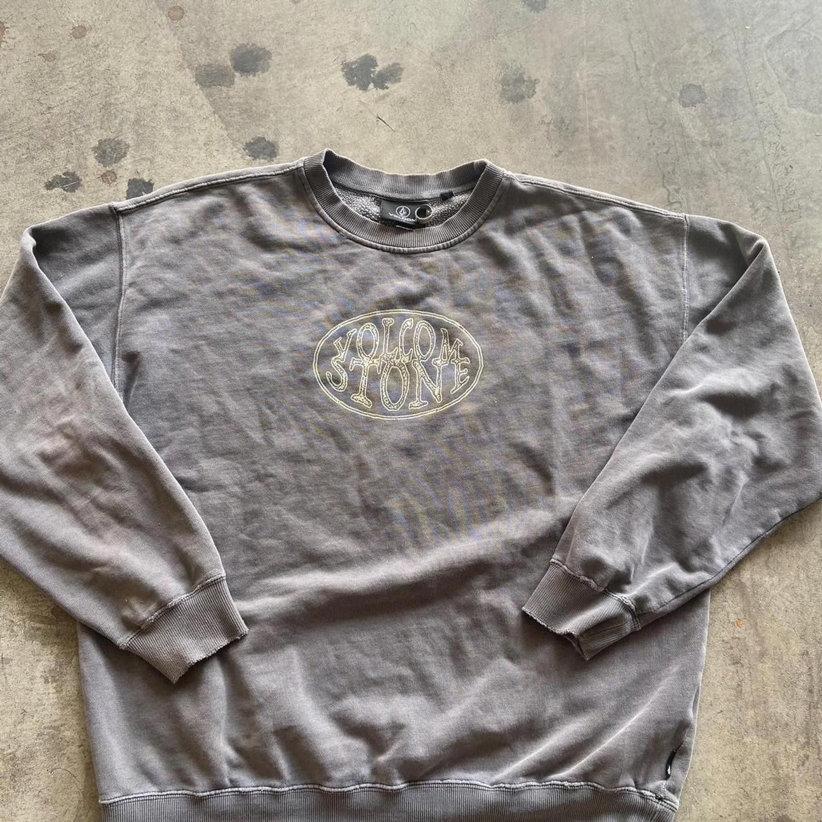 Volcom Volcom Stone Mens Crewneck Grey Mens Size Large Y2K Surf Size US L / EU 52-54 / 3 - 1 Thumbnail